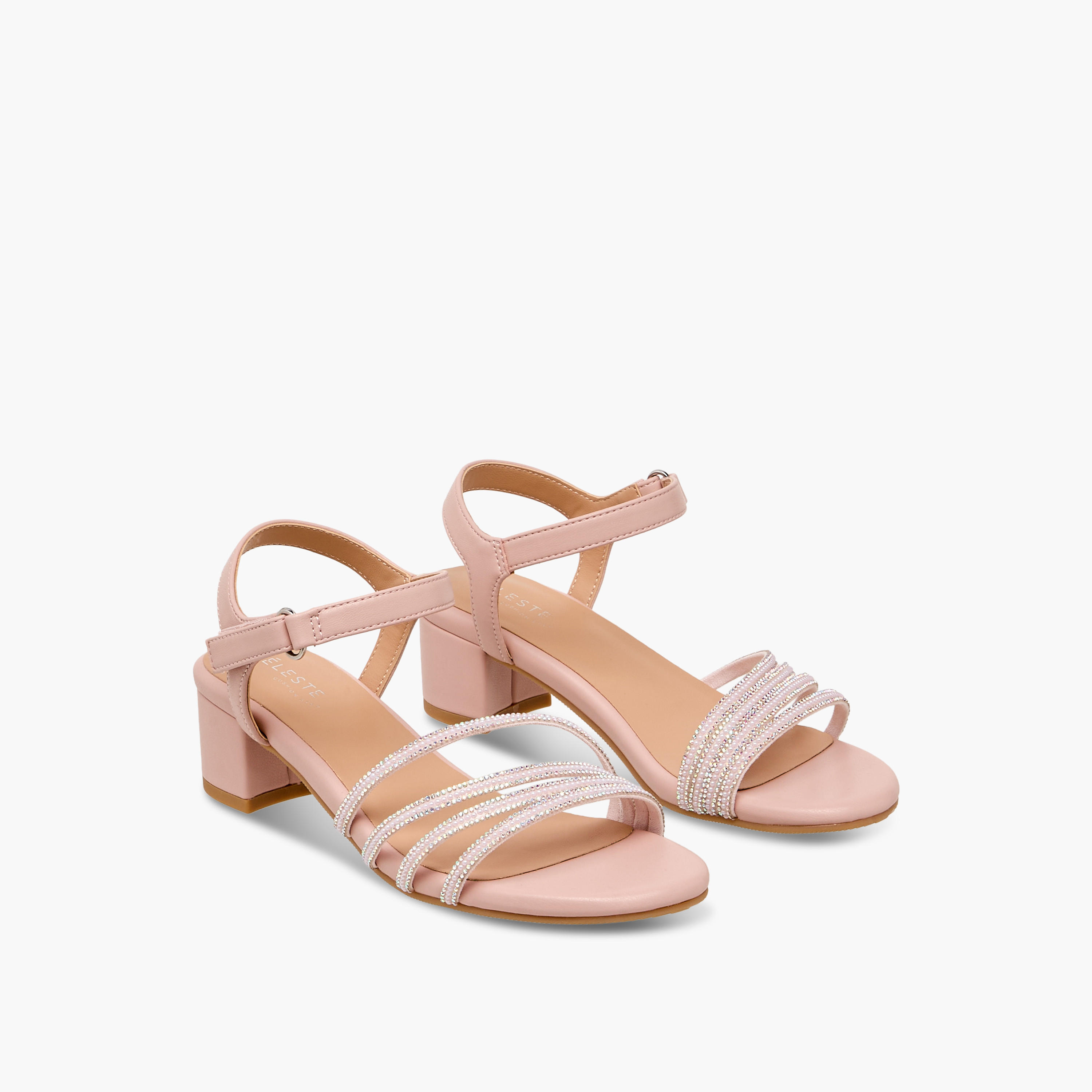 صندل مزين بكعب سميك من سيليست-girls-shoes-sandals-image-1