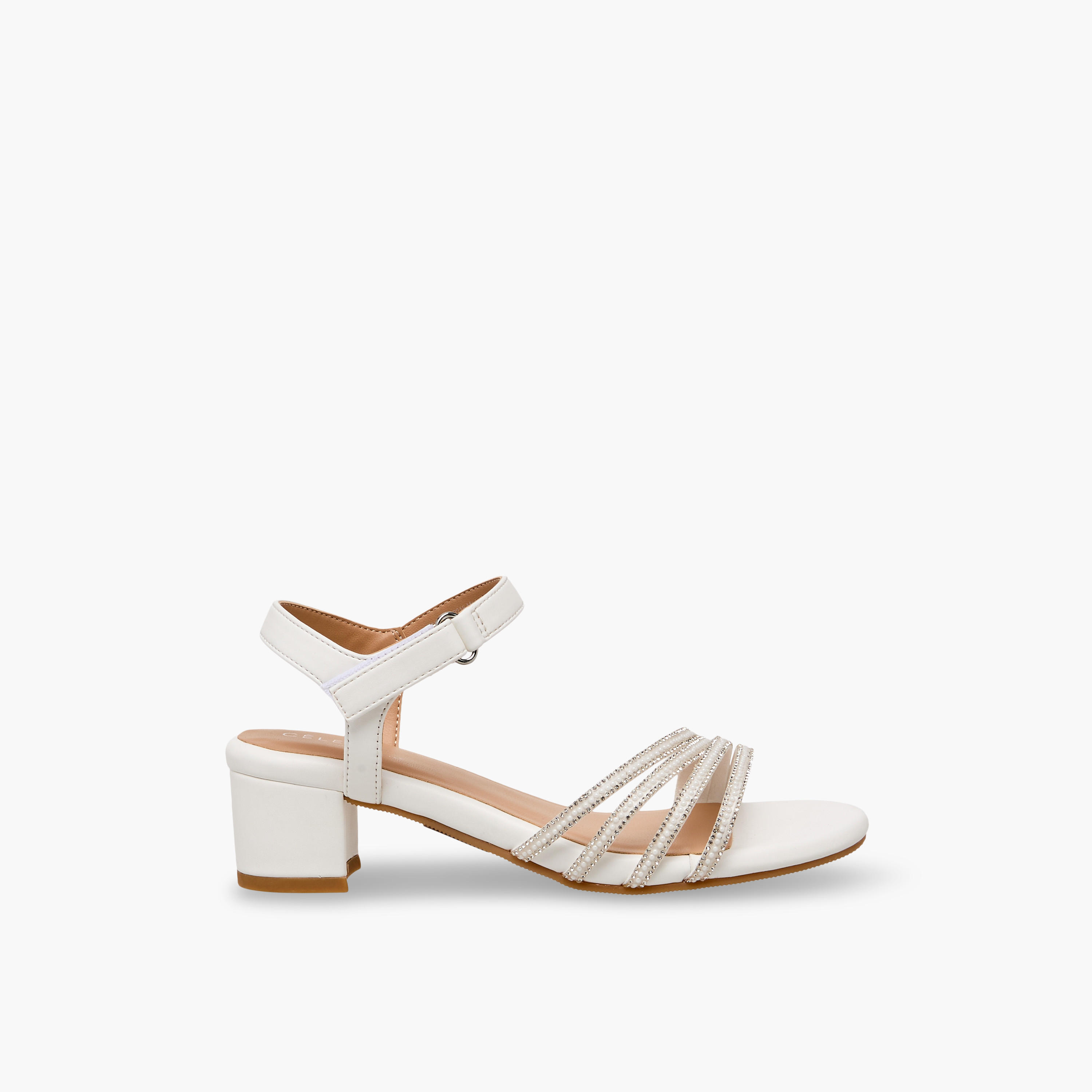 Celeste Girls Embellished Block Heel Sandals-girls-shoes-sandals-image-3