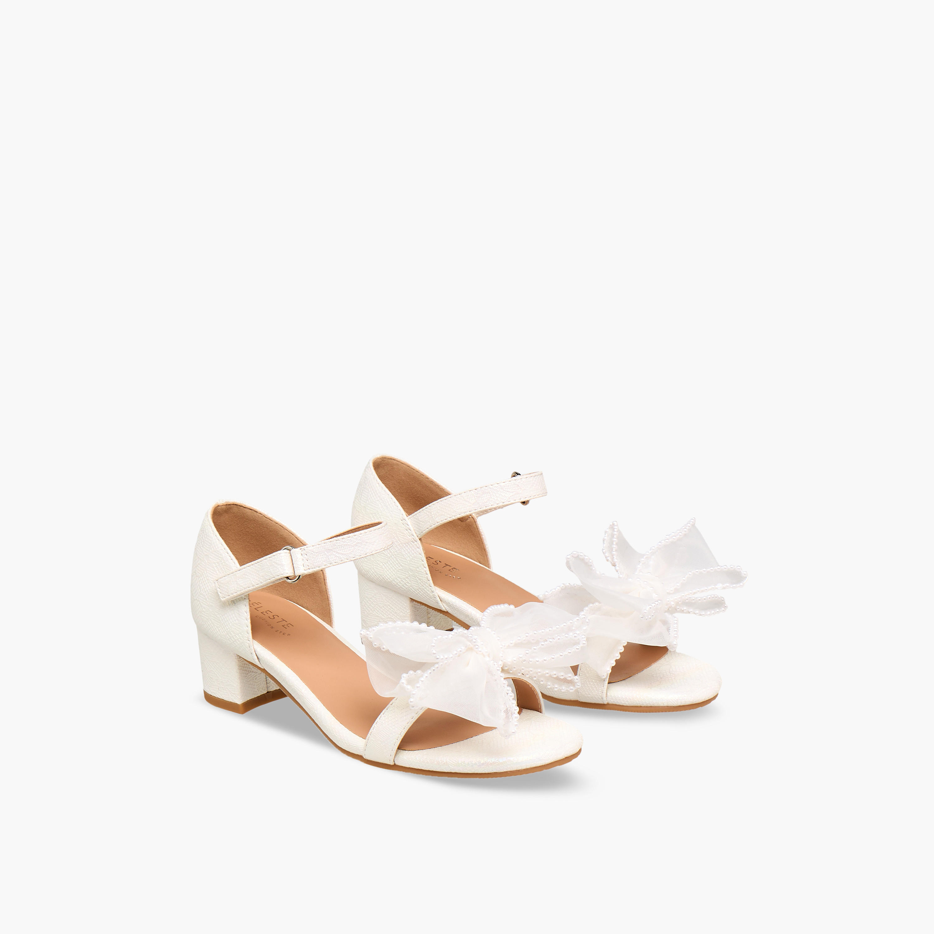 Celeste Girls Block Heel Ankle Strap Sandals-girls-shoes-sandals-image-1