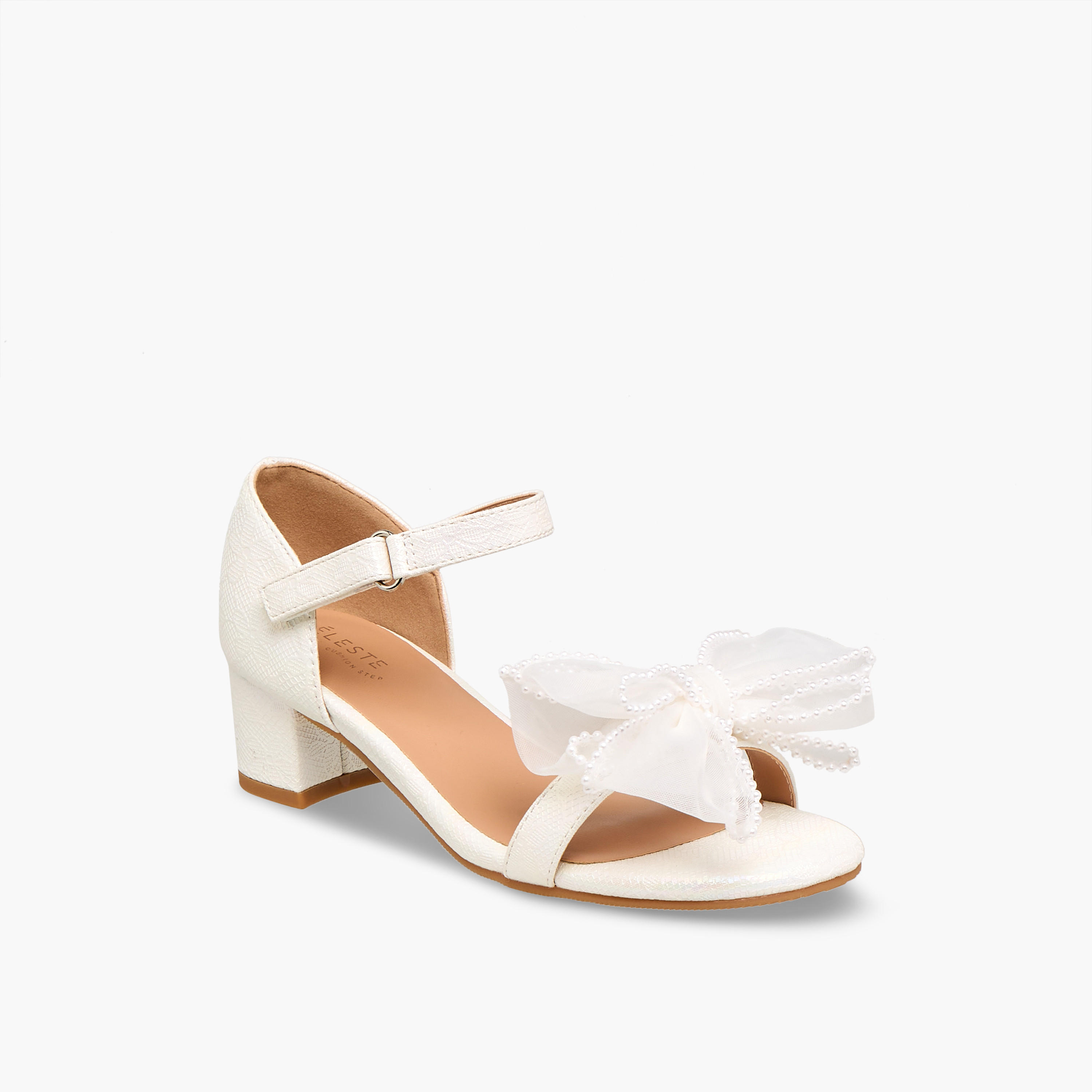 Celeste Girls Block Heel Ankle Strap Sandals-girls-shoes-sandals-image-2