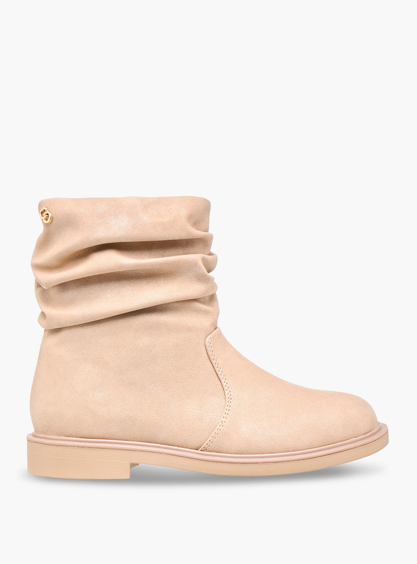 Celeste Girls' Ruched Accent High Cut Boots with Zip Closure-girls-shoes-boots-image-3