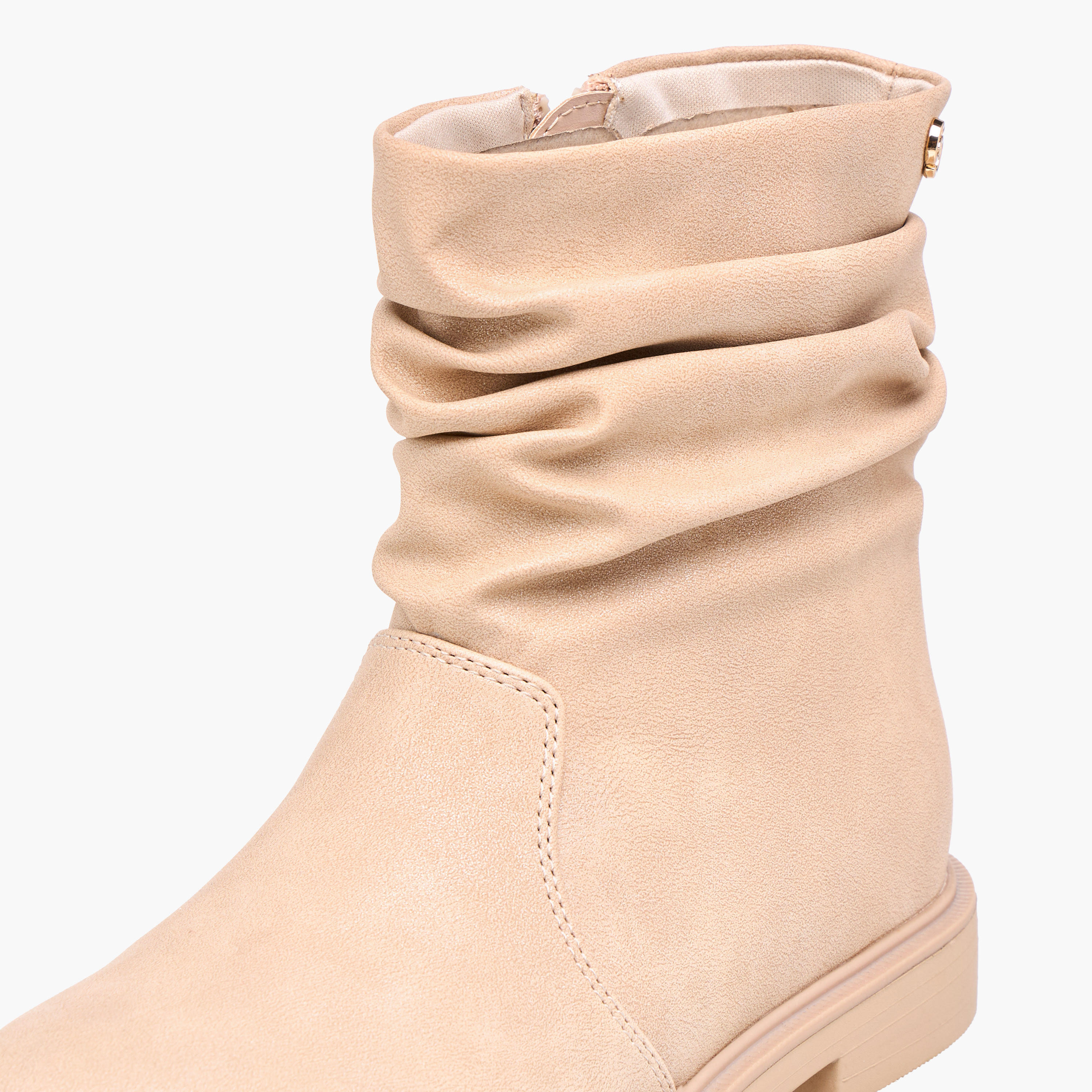 Celeste Girls' Ruched Accent High Cut Boots with Zip Closure-girls-shoes-boots-image-4