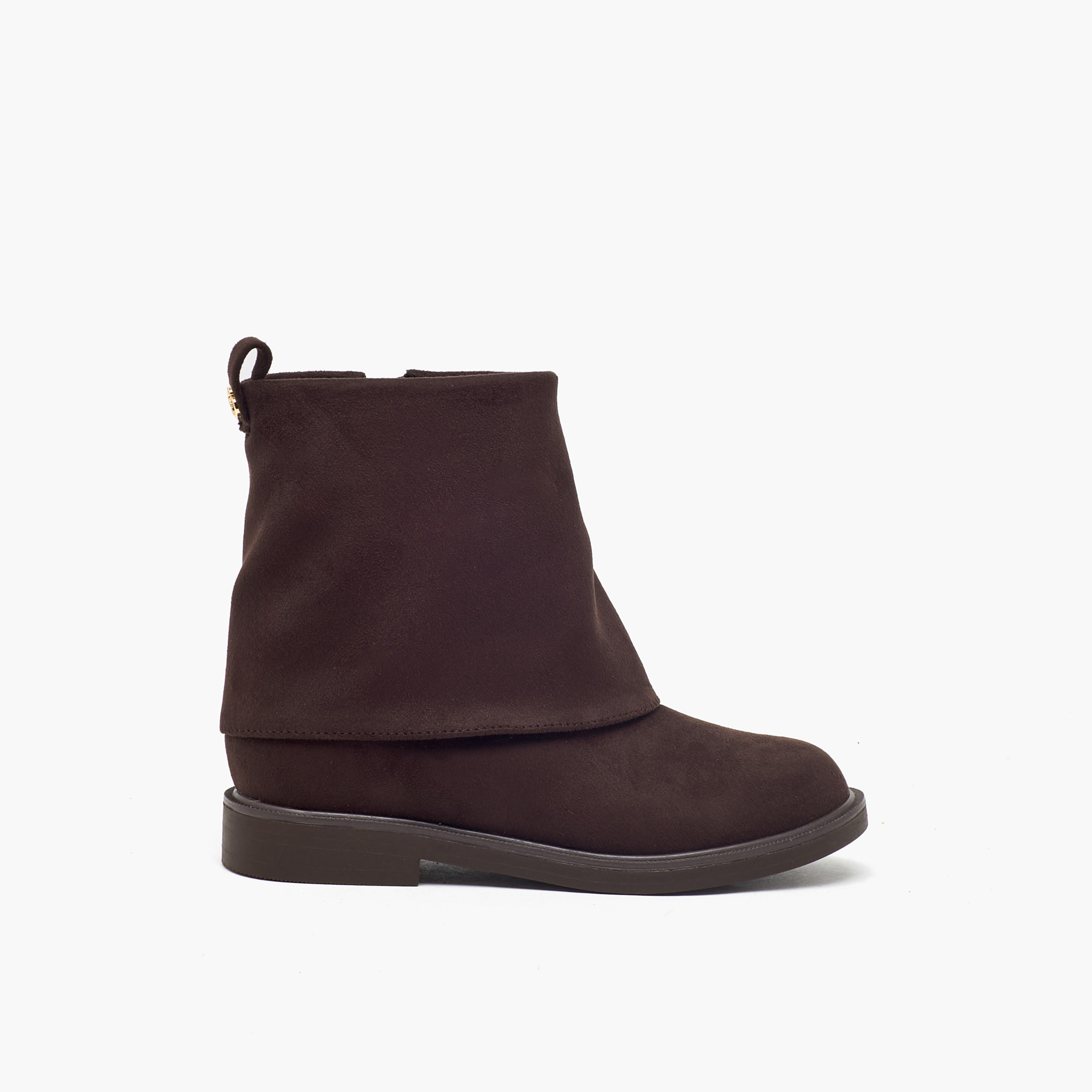 بوت كاحل بطيّة علوية للبنات من ليتل ميسي-girls-shoes-boots-image-3