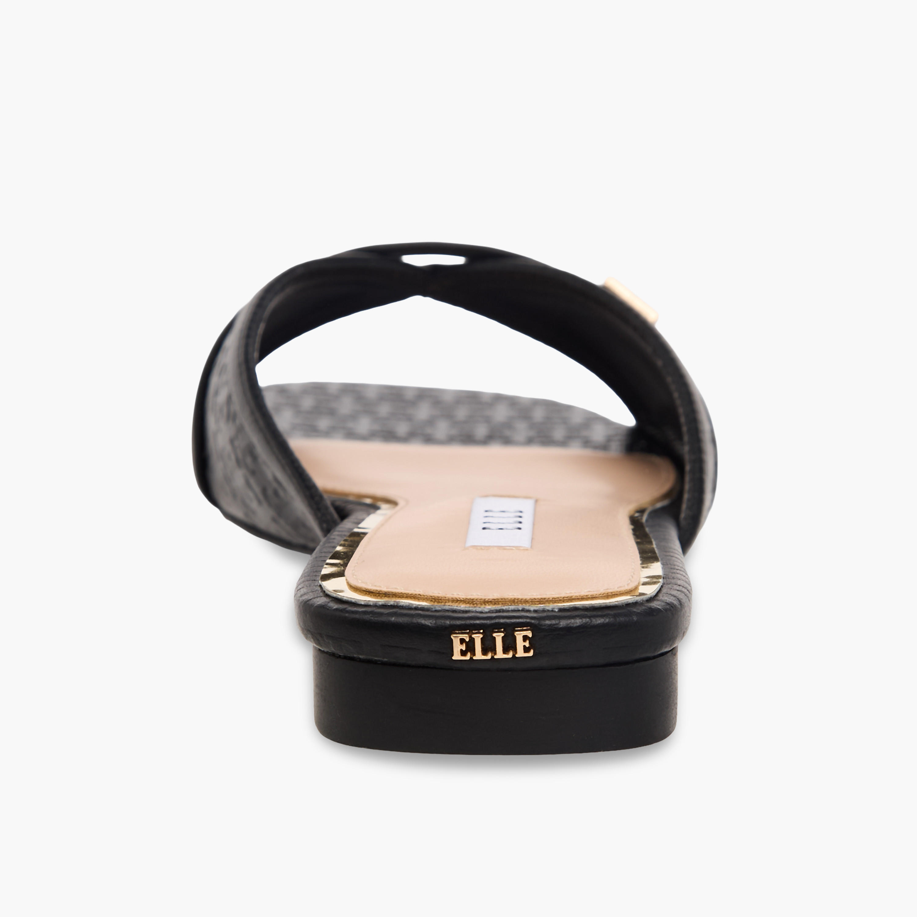 Elle Women Monogram Debossed Slide Sandals-women-shoes-flats-sandals-image-5