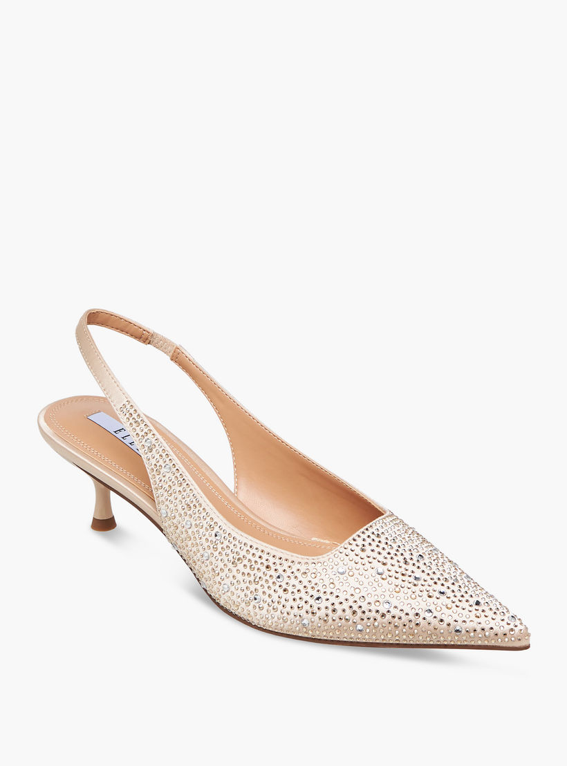 Elle Women Embellished Kitten Heel Slingback Shoes-women-shoes-sandals-heeled-image-2