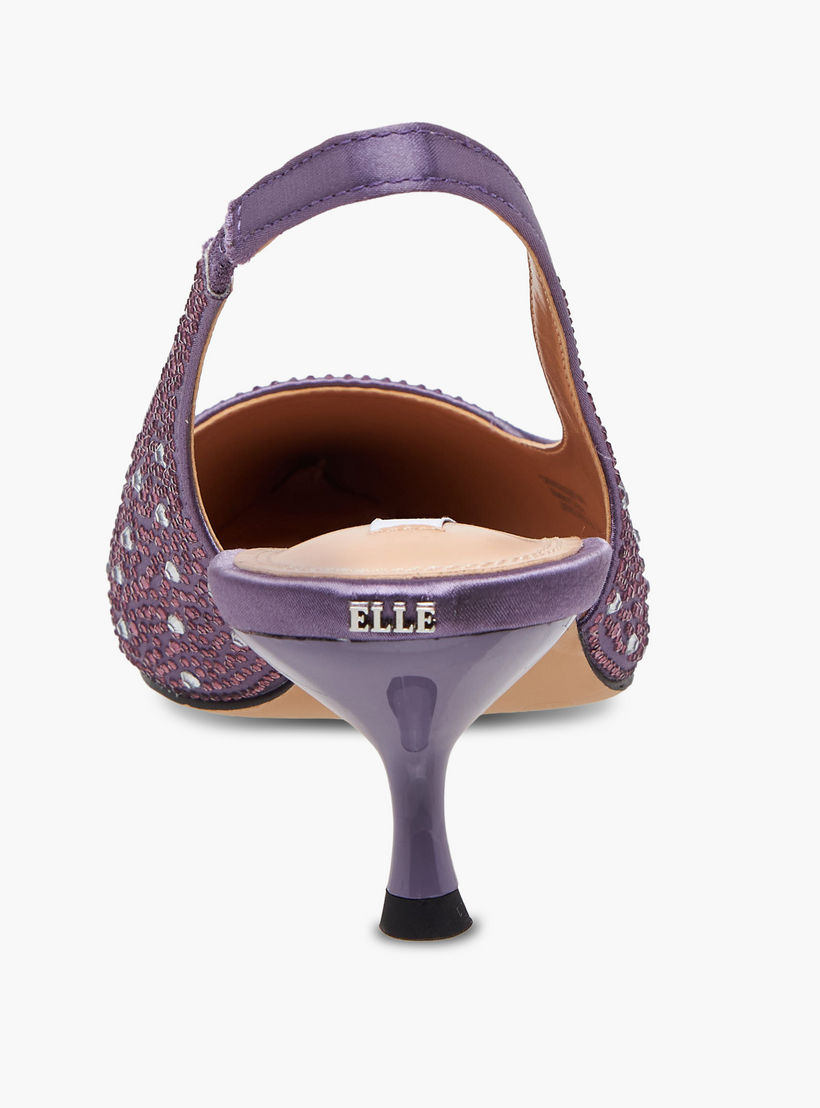 Elle Women Embellished Kitten Heel Slingback Shoes-women-shoes-sandals-heeled-image-5