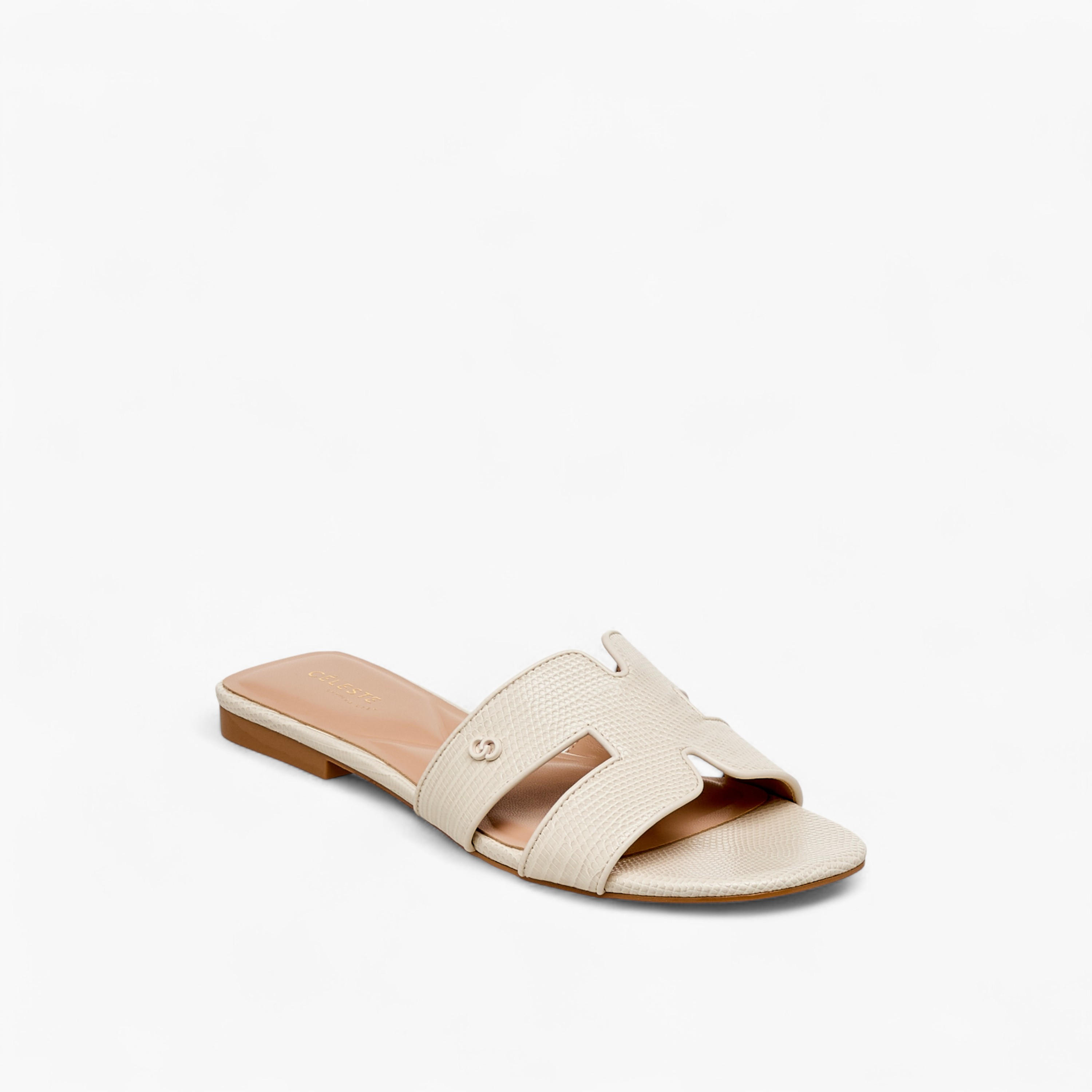 Celeste Women Animal Textured Slide Sandals-women-shoes-flats-sandals-image-2