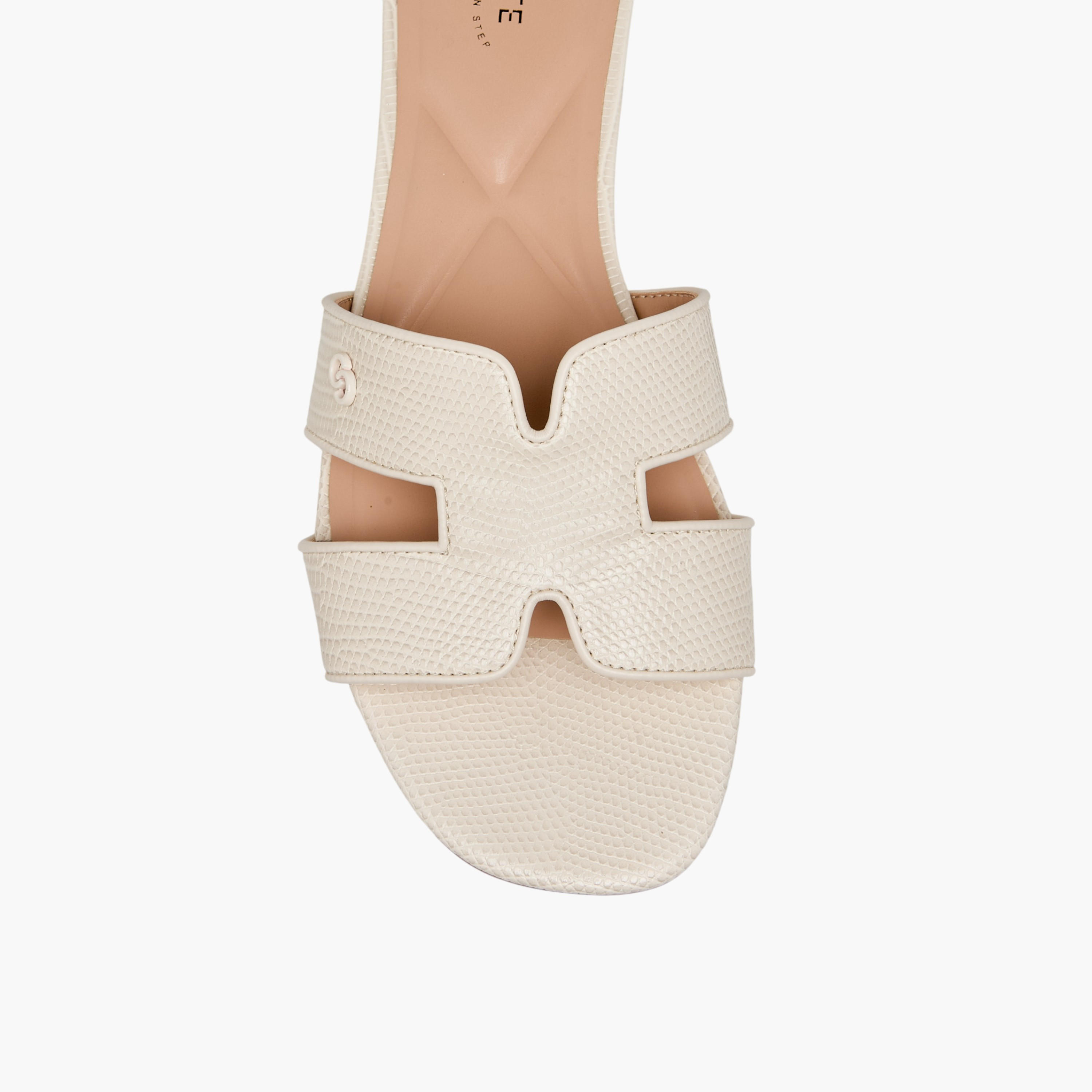 Celeste Women Animal Textured Slide Sandals-women-shoes-flats-sandals-image-4