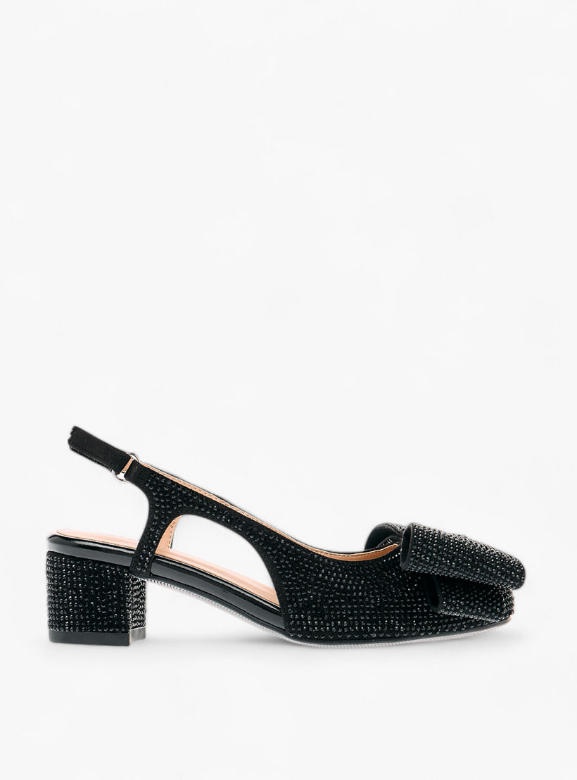 Celeste Girl's Bow Accent Block Heeled Sandals with Hook and Loop Closure-girls-shoes-sandals-image-3