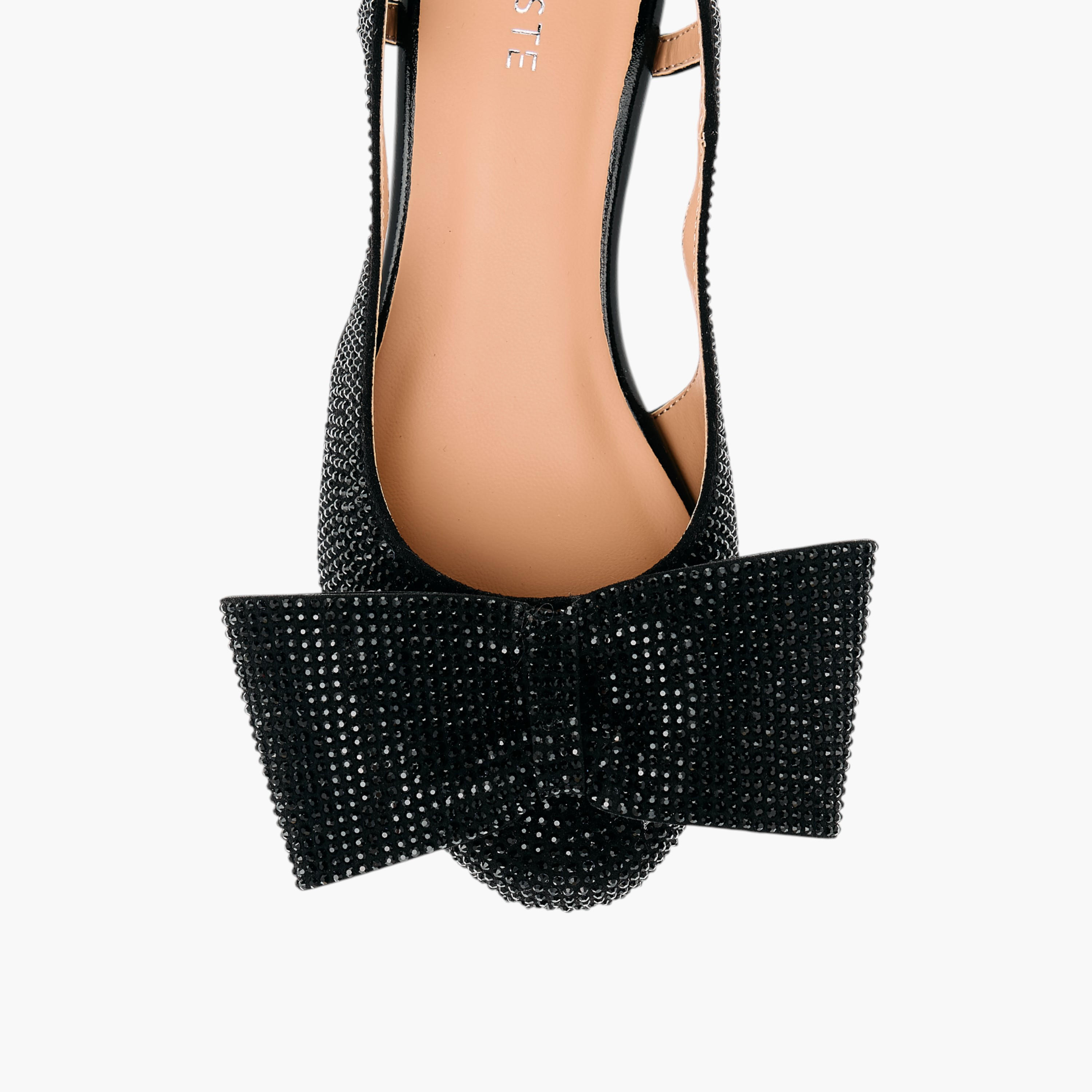 Celeste Girl's Bow Accent Block Heeled Sandals with Hook and Loop Closure-girls-shoes-sandals-image-4