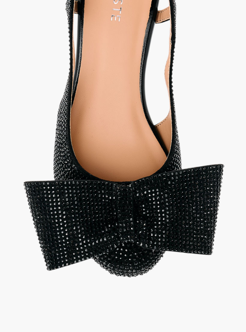 Celeste Girl's Bow Accent Block Heeled Sandals with Hook and Loop Closure-girls-shoes-sandals-image-4