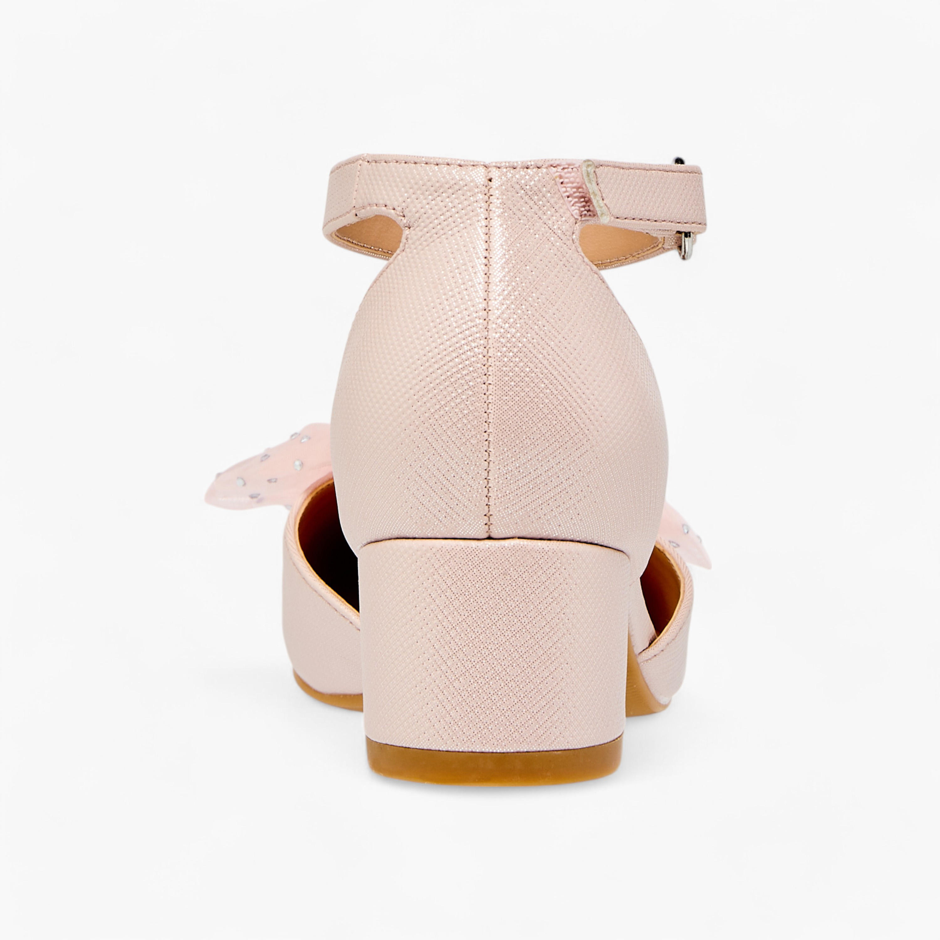 حذاء بزخارف زهرية وكعب سميك وشريط إغلاق لاصق للبنات من سيليست-girls-shoes-sandals-image-5