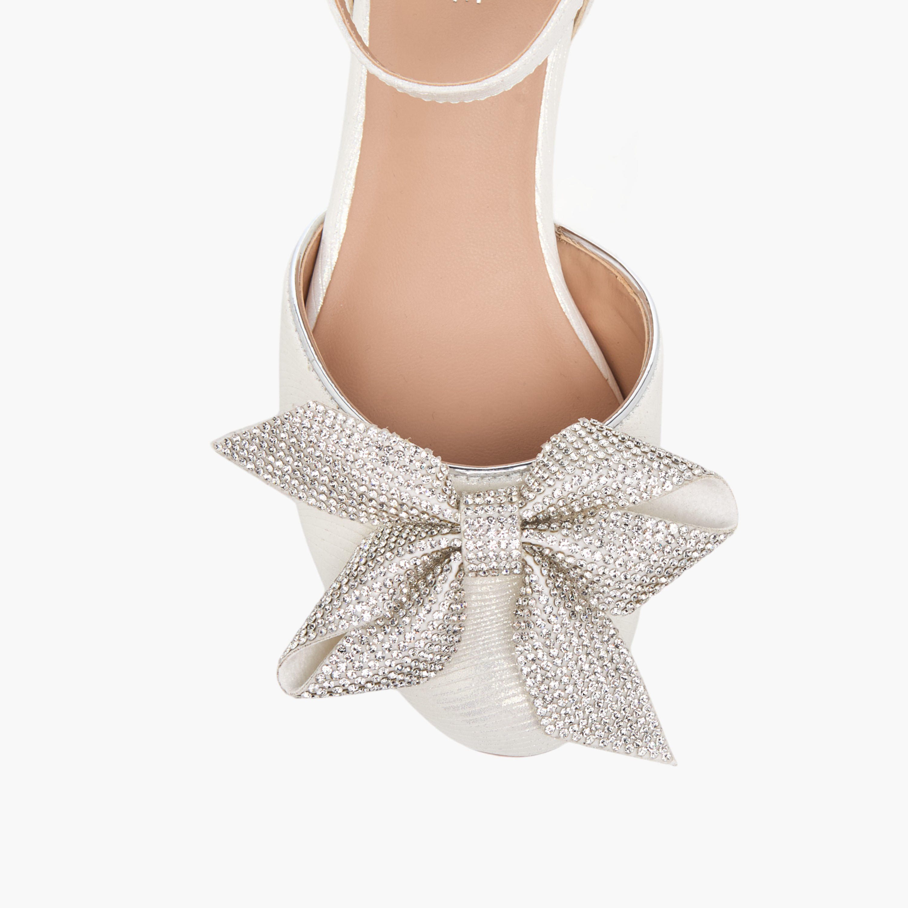 Celeste Girls' Bow Applique Block Heel Shoes with Hook and Loop Closure-girls-shoes-sandals-image-4