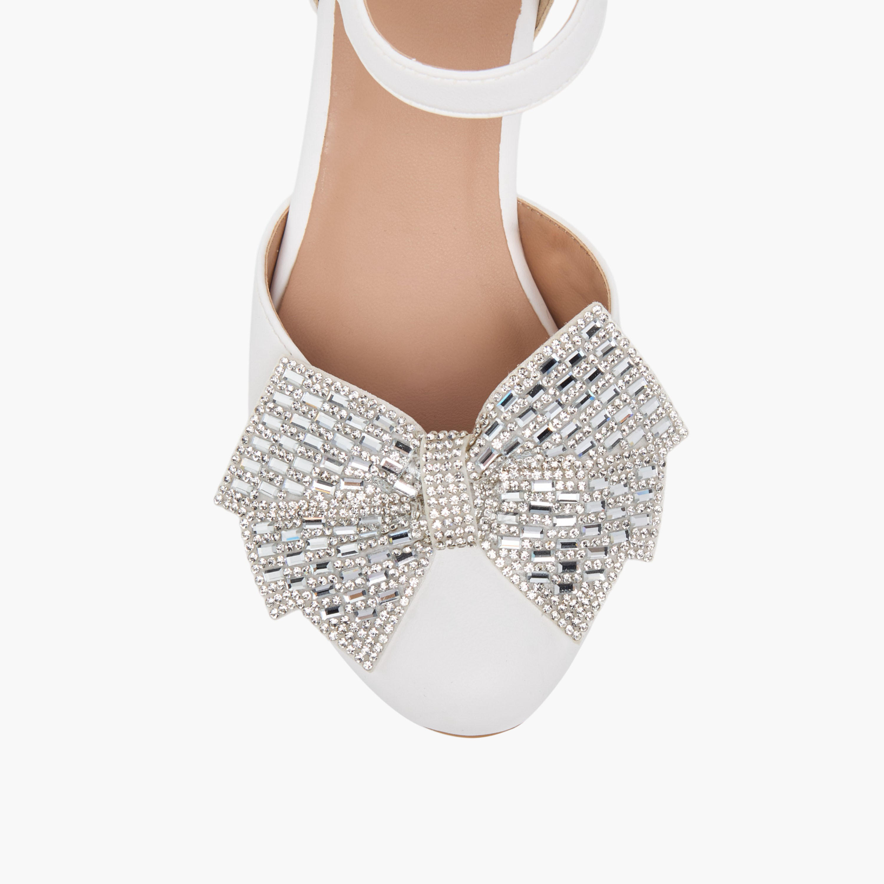 حذاء بكعب سميك مزين بفيونكة وبشريط إغلاق لاصق للبنات من سيليست-girls-shoes-sandals-image-4