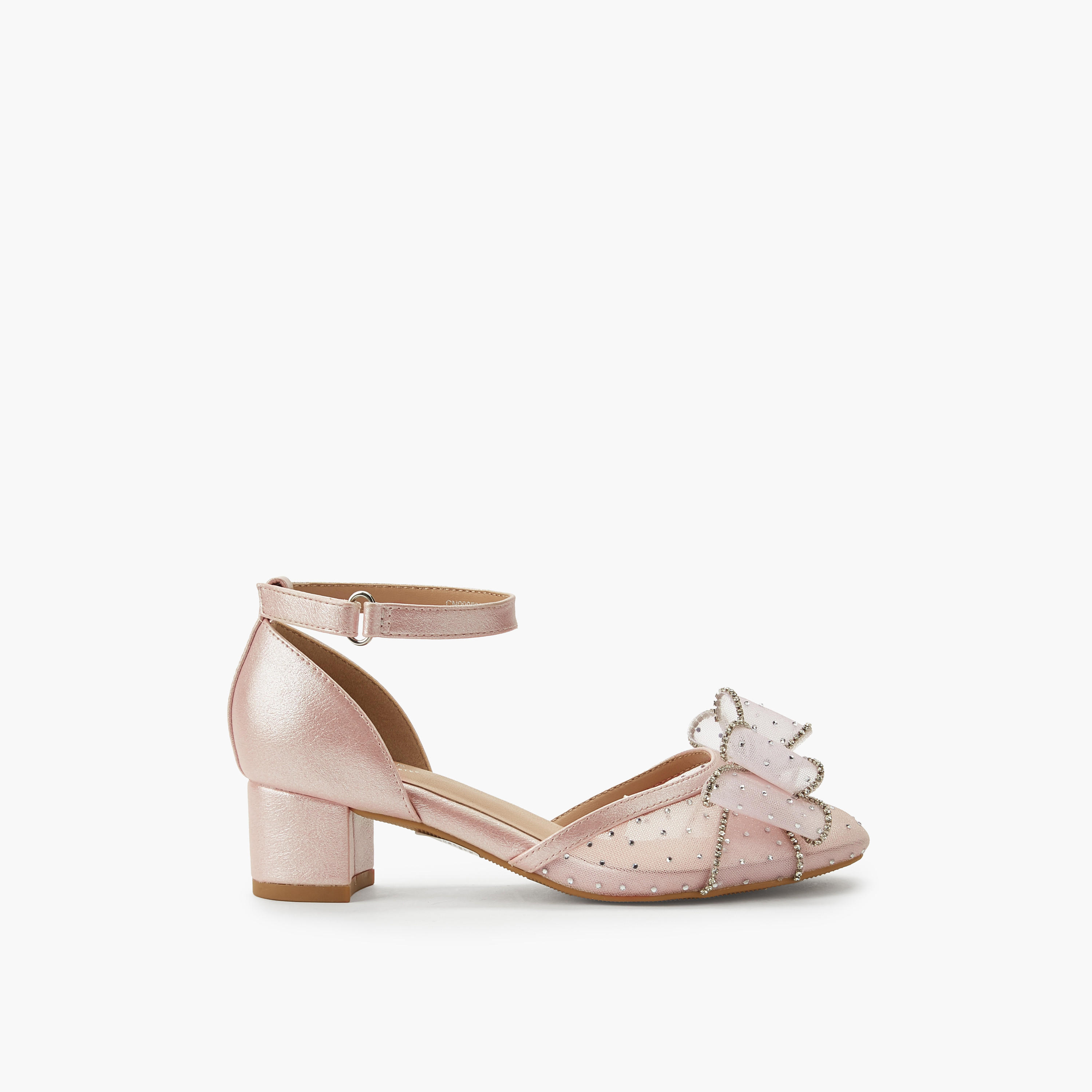 حذاء مزين بكعب سميك للبنات من سيليست-girls-shoes-sandals-image-3