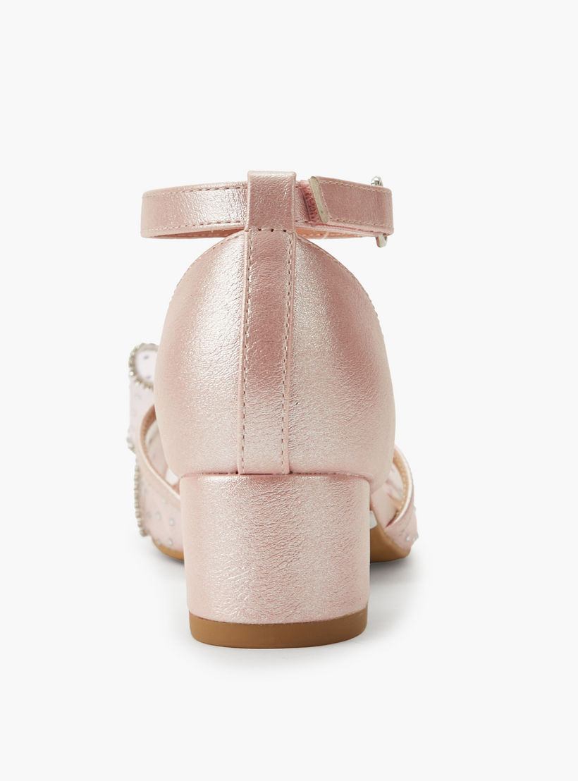 حذاء مزين بكعب سميك للبنات من سيليست-girls-shoes-sandals-image-4