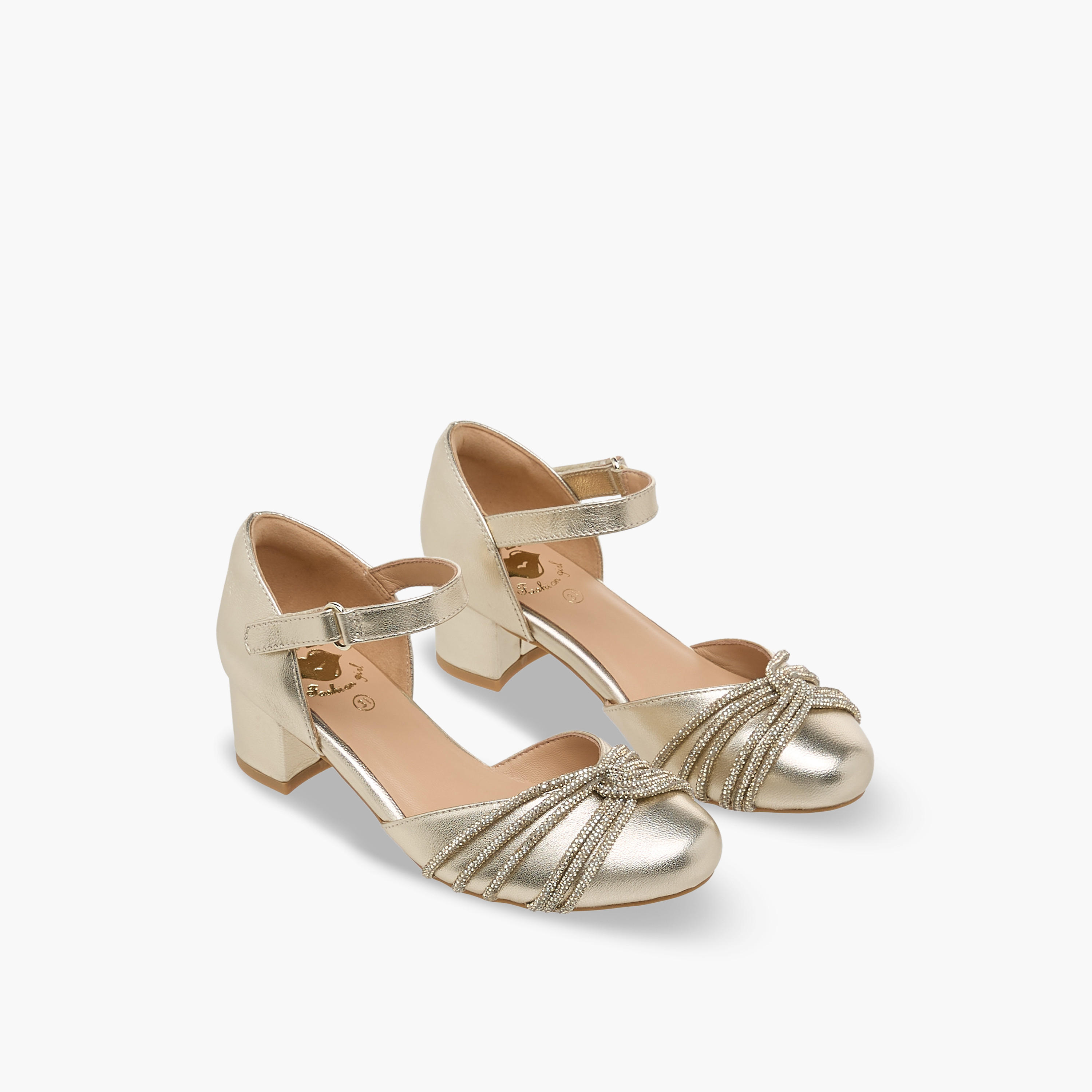 حذاء مزين بكعب مرتفع للبنات من بابلوسكي-girls-shoes-sandals-image-1