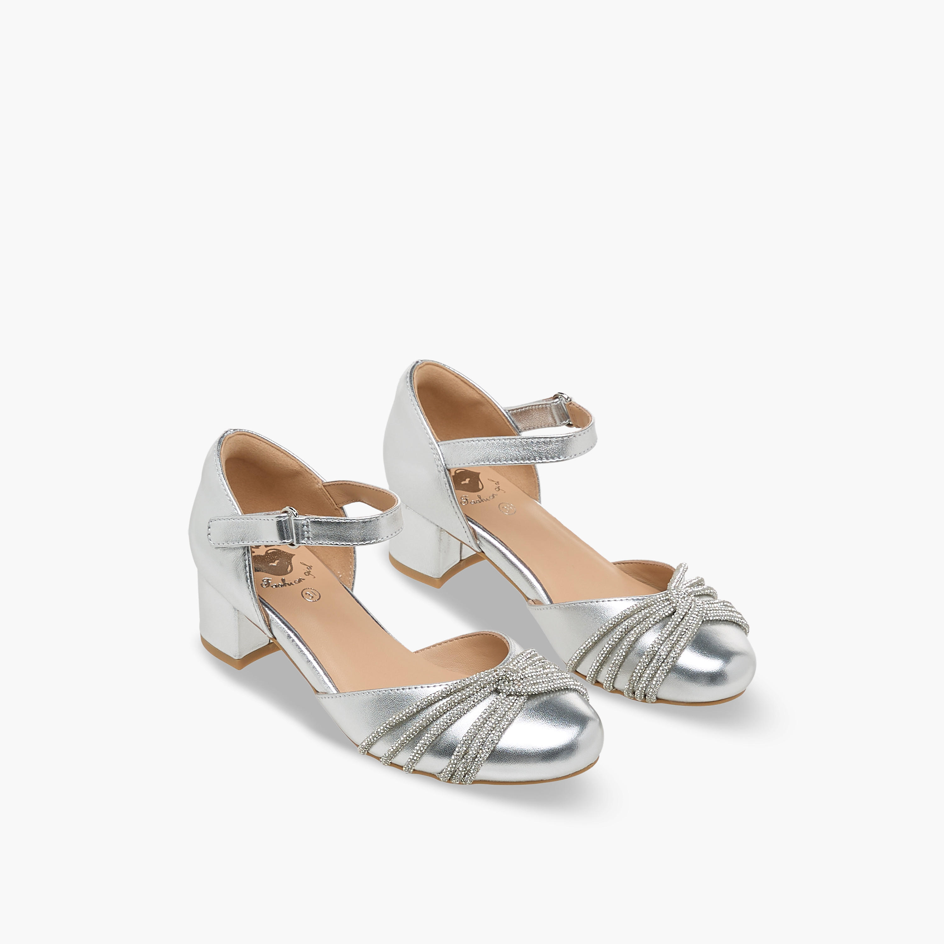 حذاء مزين بكعب مرتفع للبنات من بابلوسكي-girls-shoes-sandals-image-1