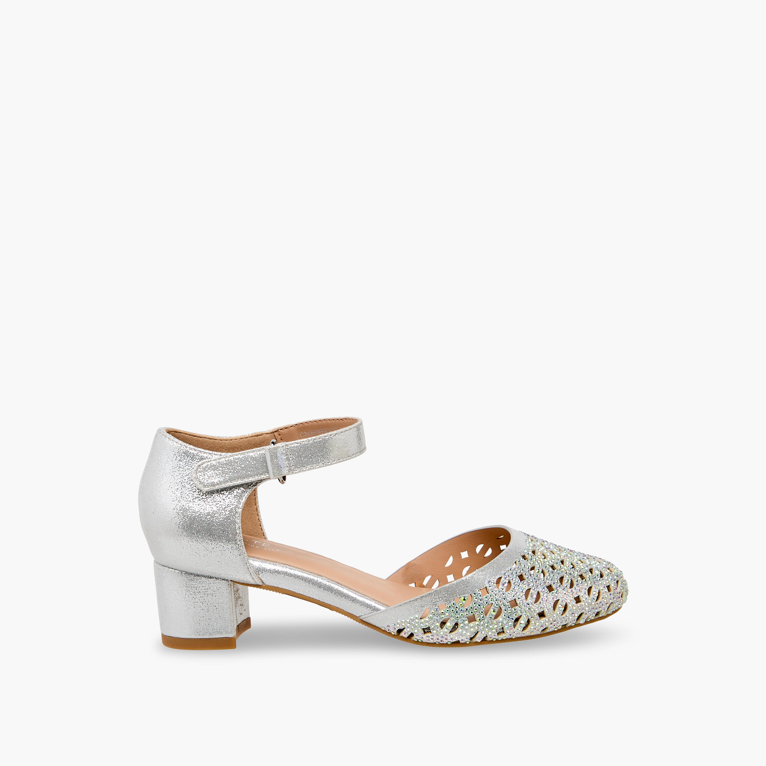 Celeste Girls Embellished Block Heel Sandals-girls-shoes-sandals-image-3
