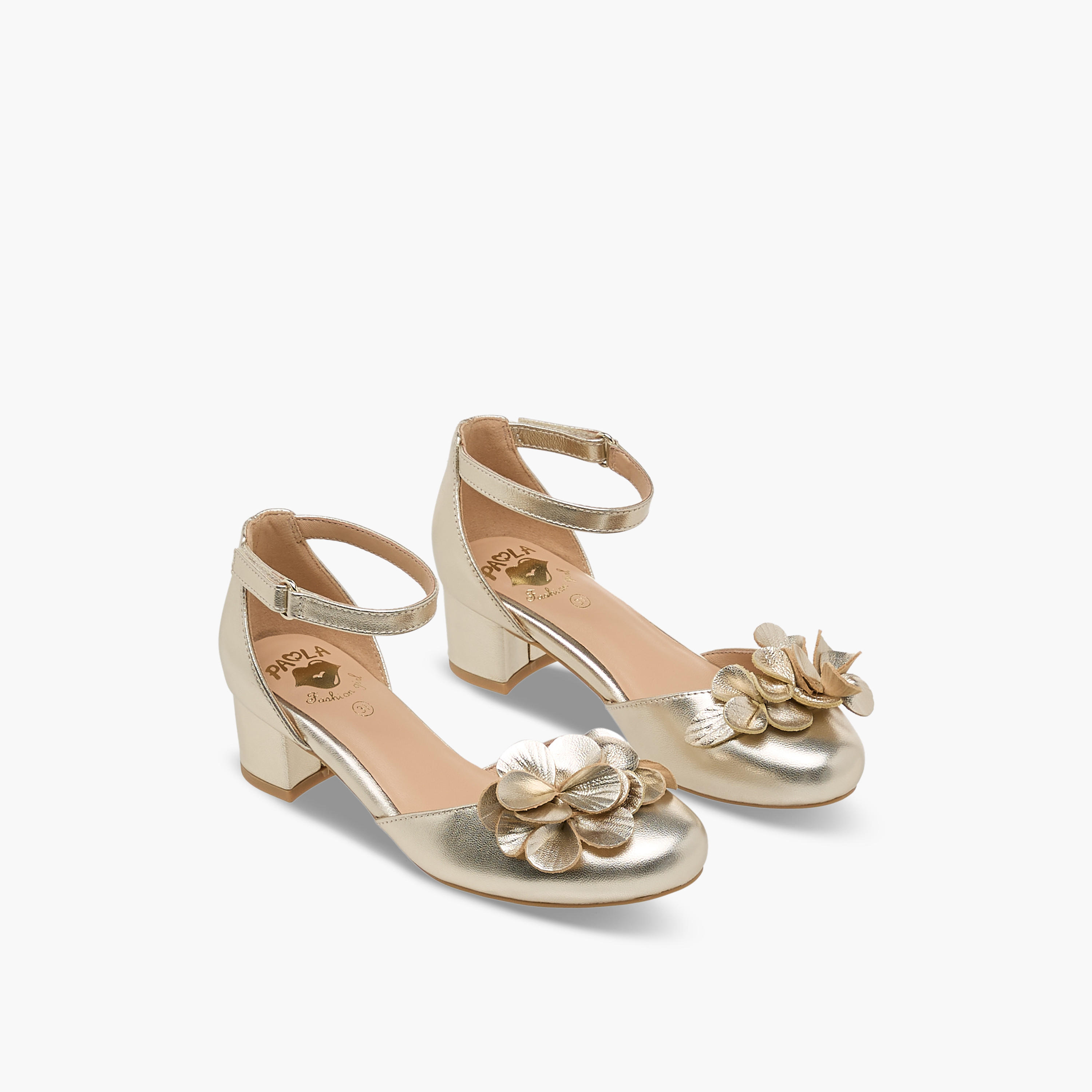Pablosky Girls Block Heel Shoes-girls-shoes-sandals-image-1