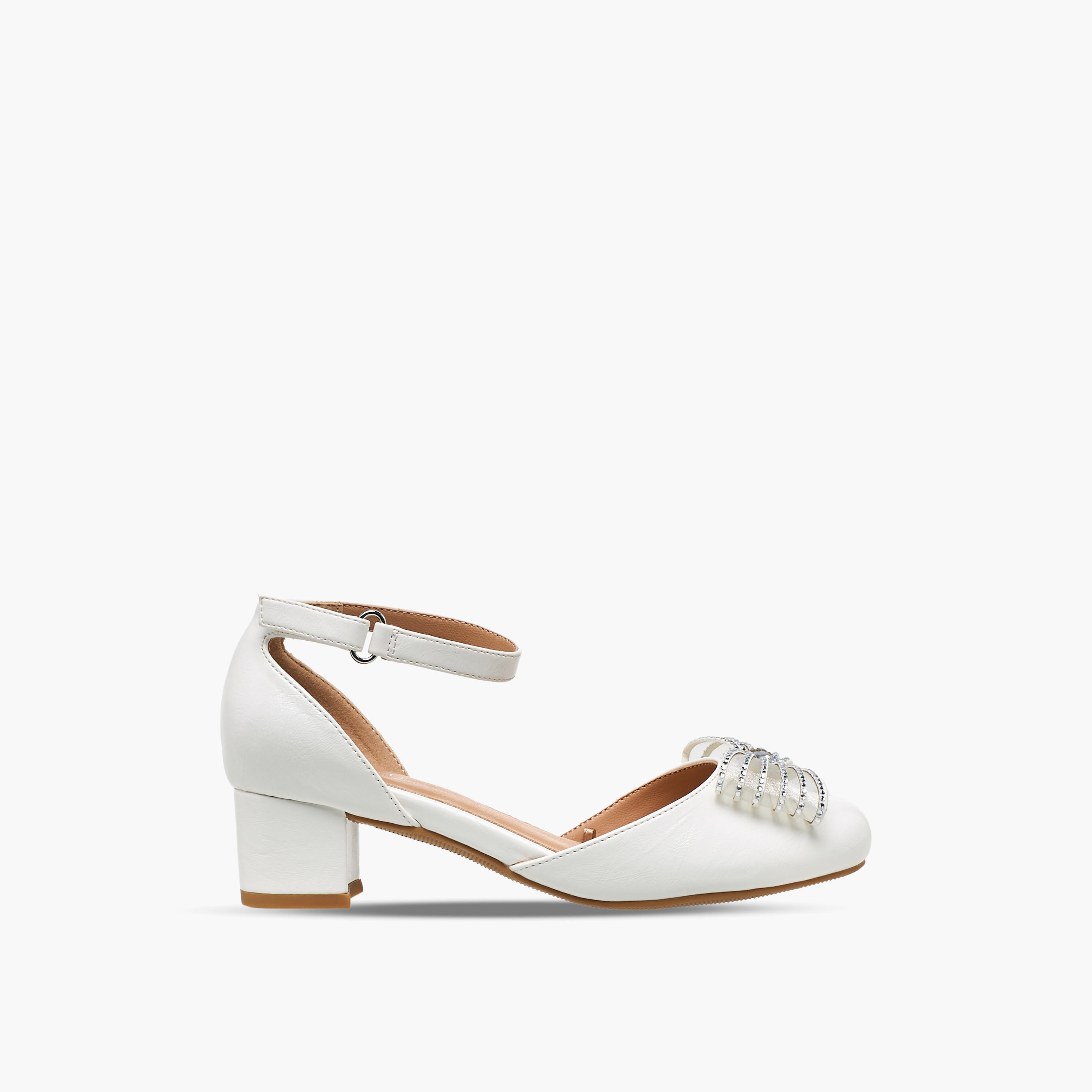 صندل بكعب عريض وبفيونكة مزينة للبنات من سيليست-girls-shoes-sandals-image-3