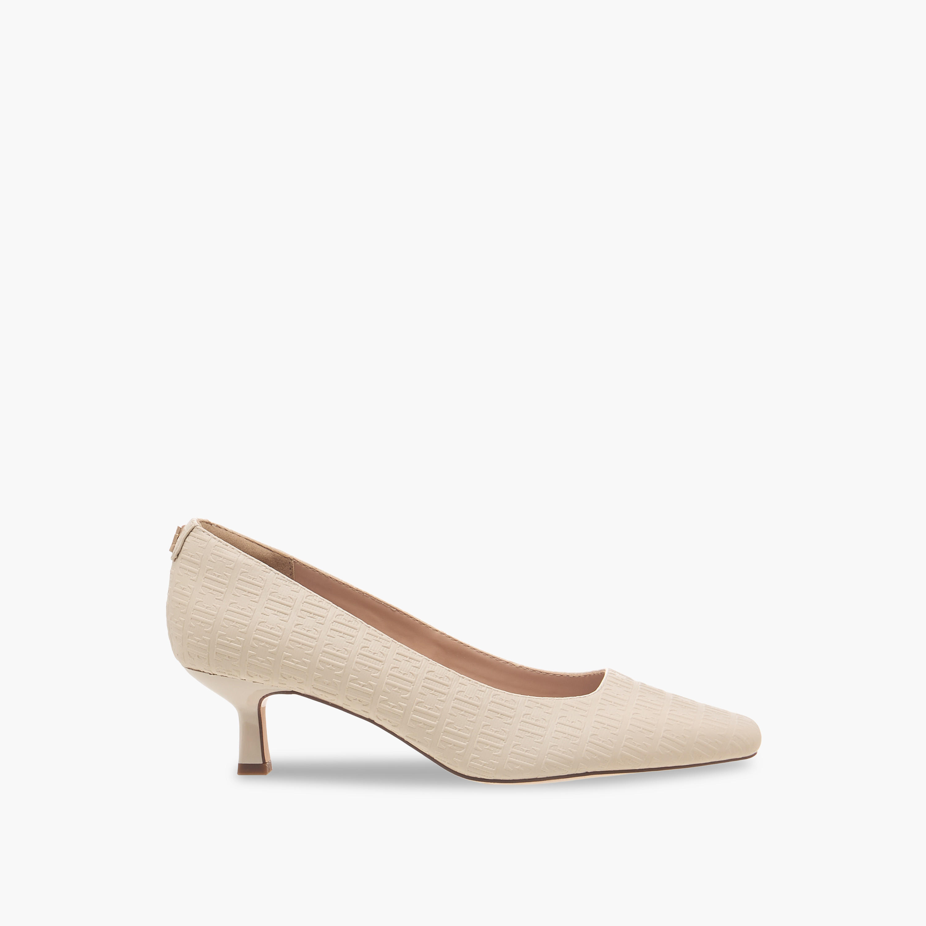 Elle Women Monogram Textured Kitten Heel Pumps-women-shoes-heels-image-3
