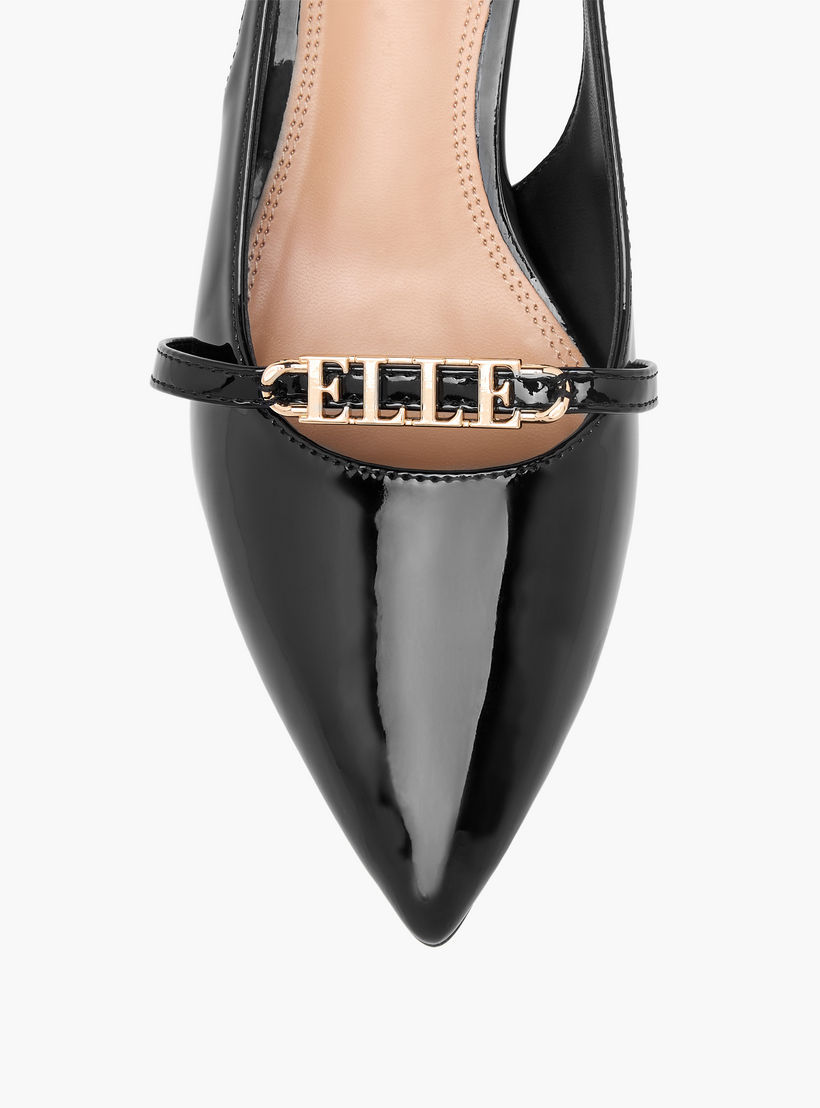 Elle Women's Logo Accent Slingback Shoes with Stiletto Heels-women-shoes-sandals-heeled-image-4