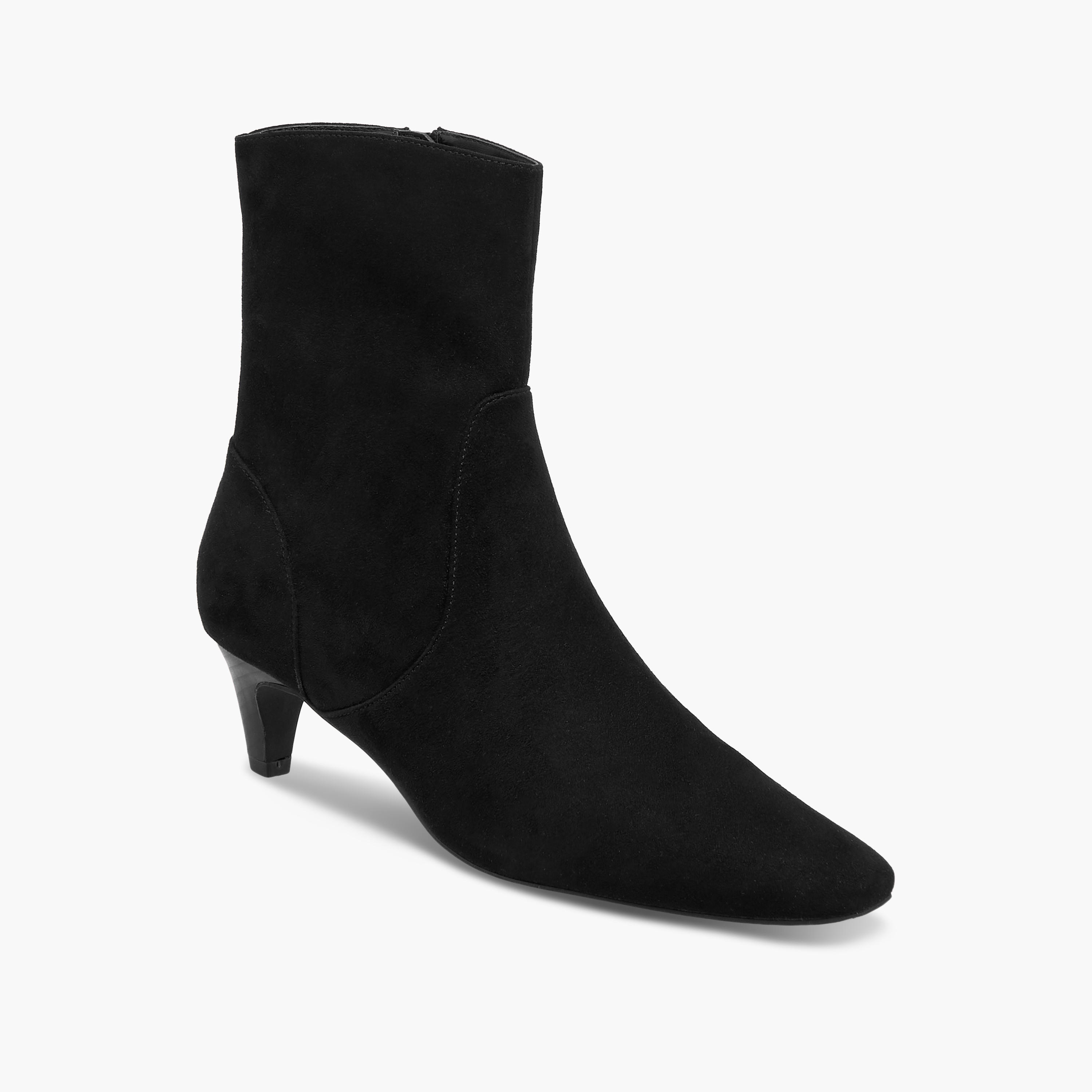 Celeste Women's Kitten Heel Zip Closure Ankle Boots-women-shoes-boots-image-2