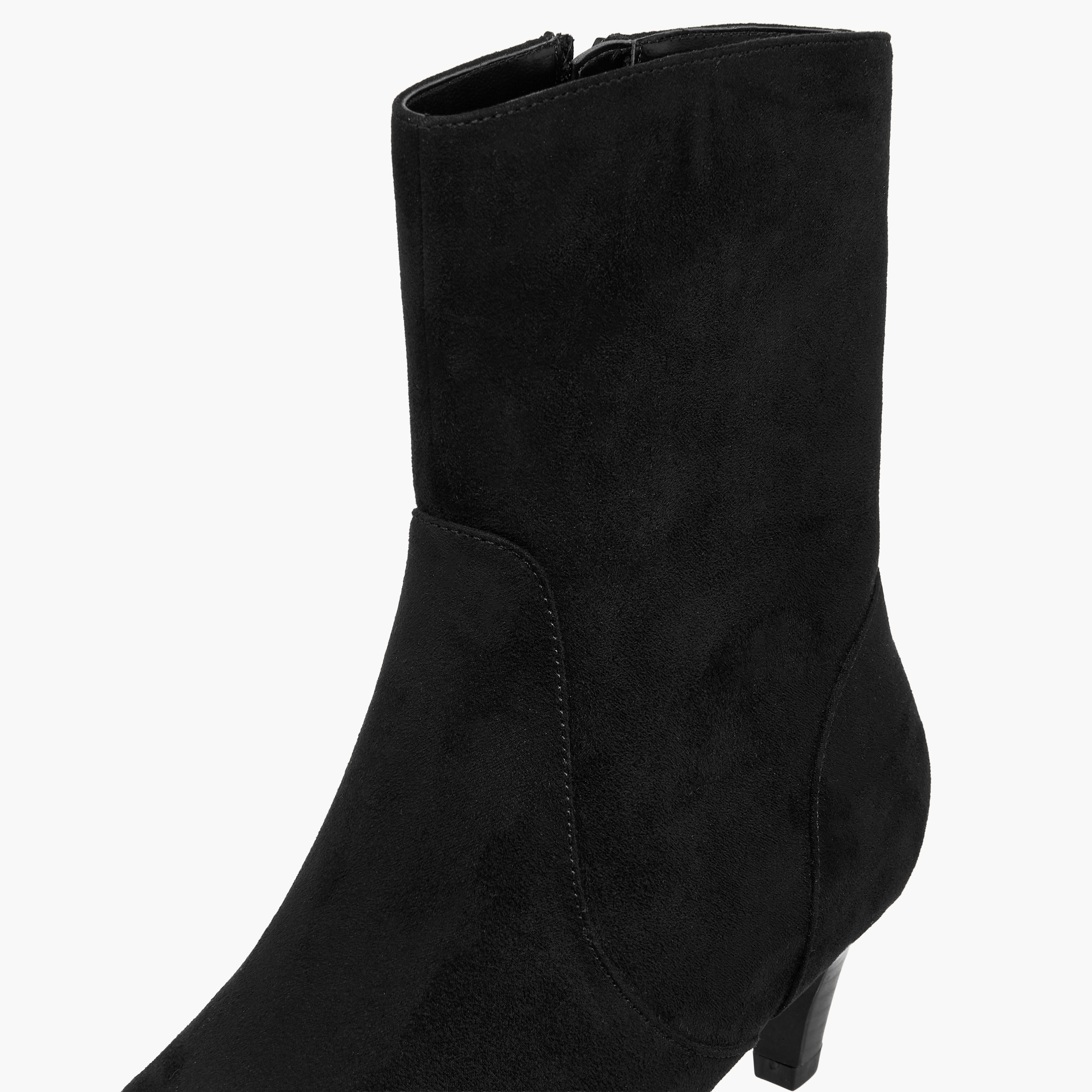 Celeste Women's Kitten Heel Zip Closure Ankle Boots-women-shoes-boots-image-4