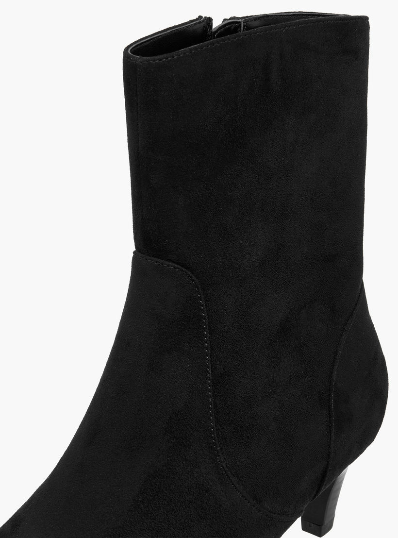 Celeste Women's Kitten Heel Zip Closure Ankle Boots-women-shoes-boots-image-4