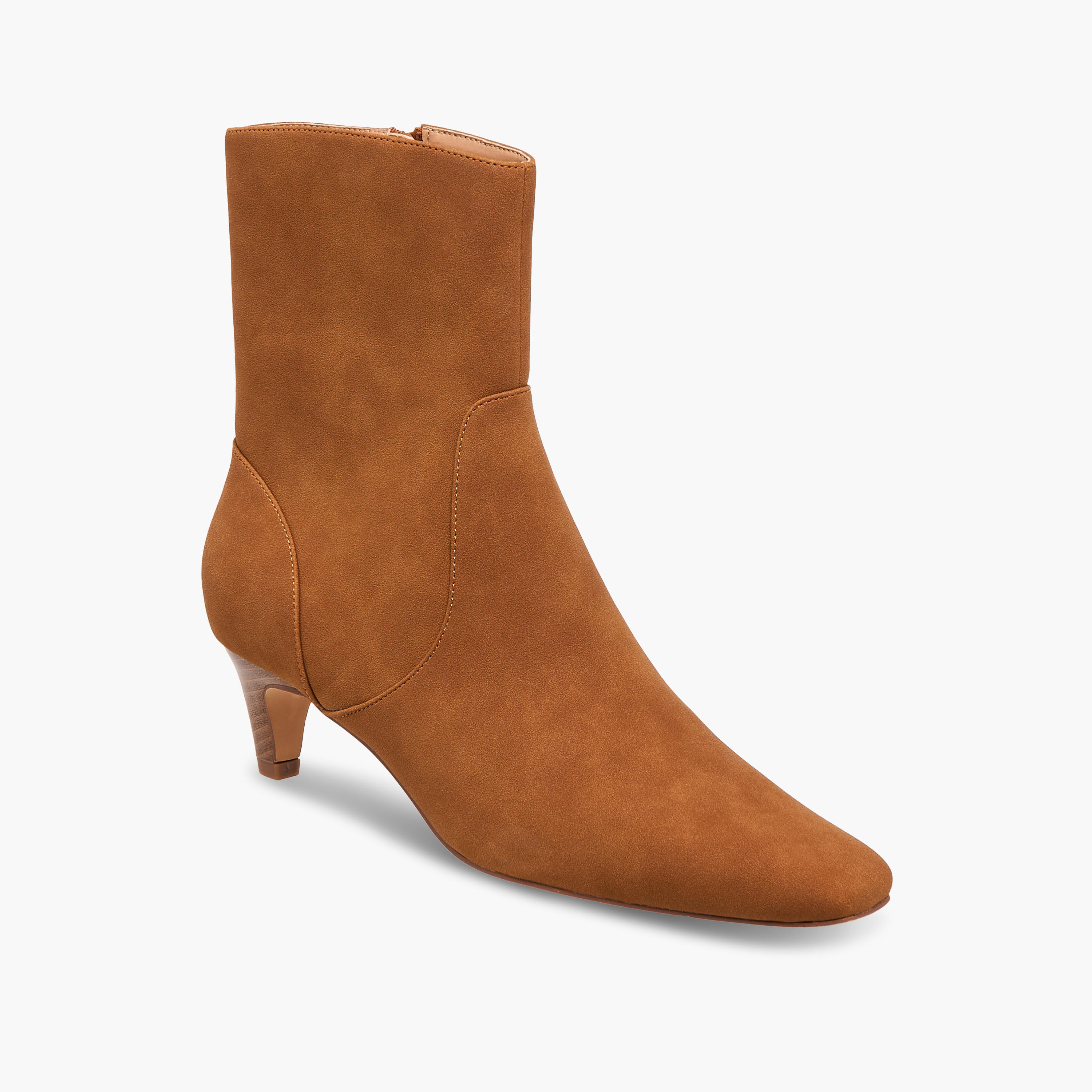 Celeste Women's Kitten Heel Zip Closure Ankle Boots-women-shoes-boots-image-2