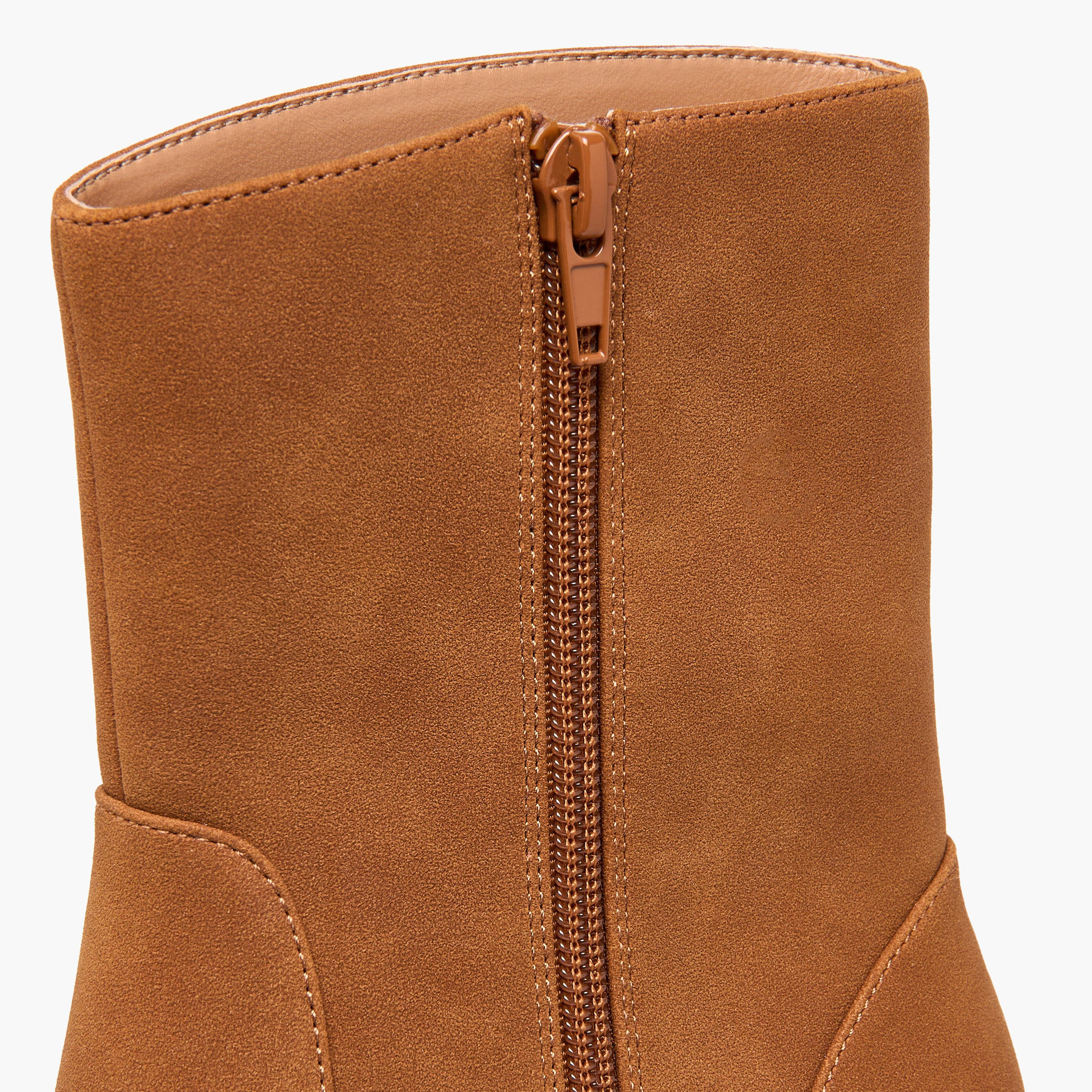 Celeste Women's Kitten Heel Zip Closure Ankle Boots-women-shoes-boots-image-5