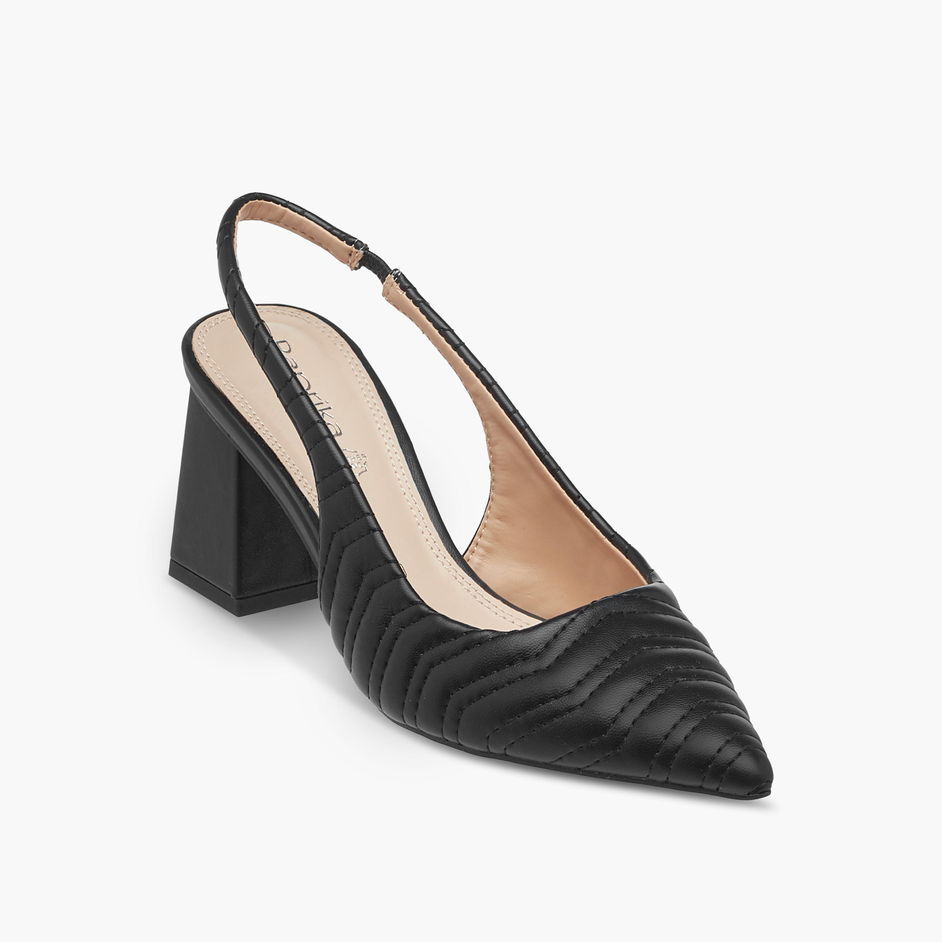 Paprika Quilted Slingback Mules with Block Heel-women-shoes-sandals-heeled-image-2