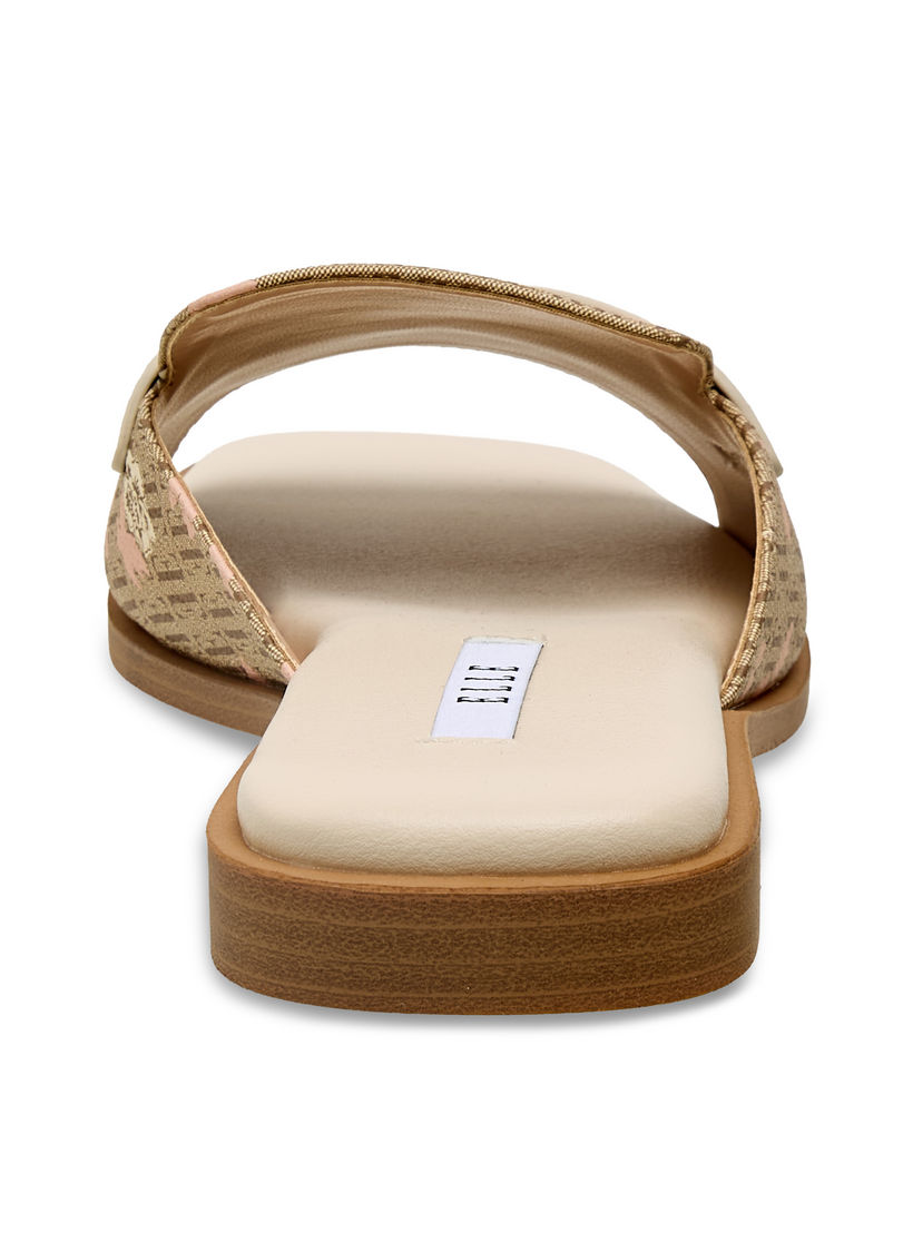 Elle Women Monogram Print Slide Sandals-women-shoes-flats-sandals-image-5