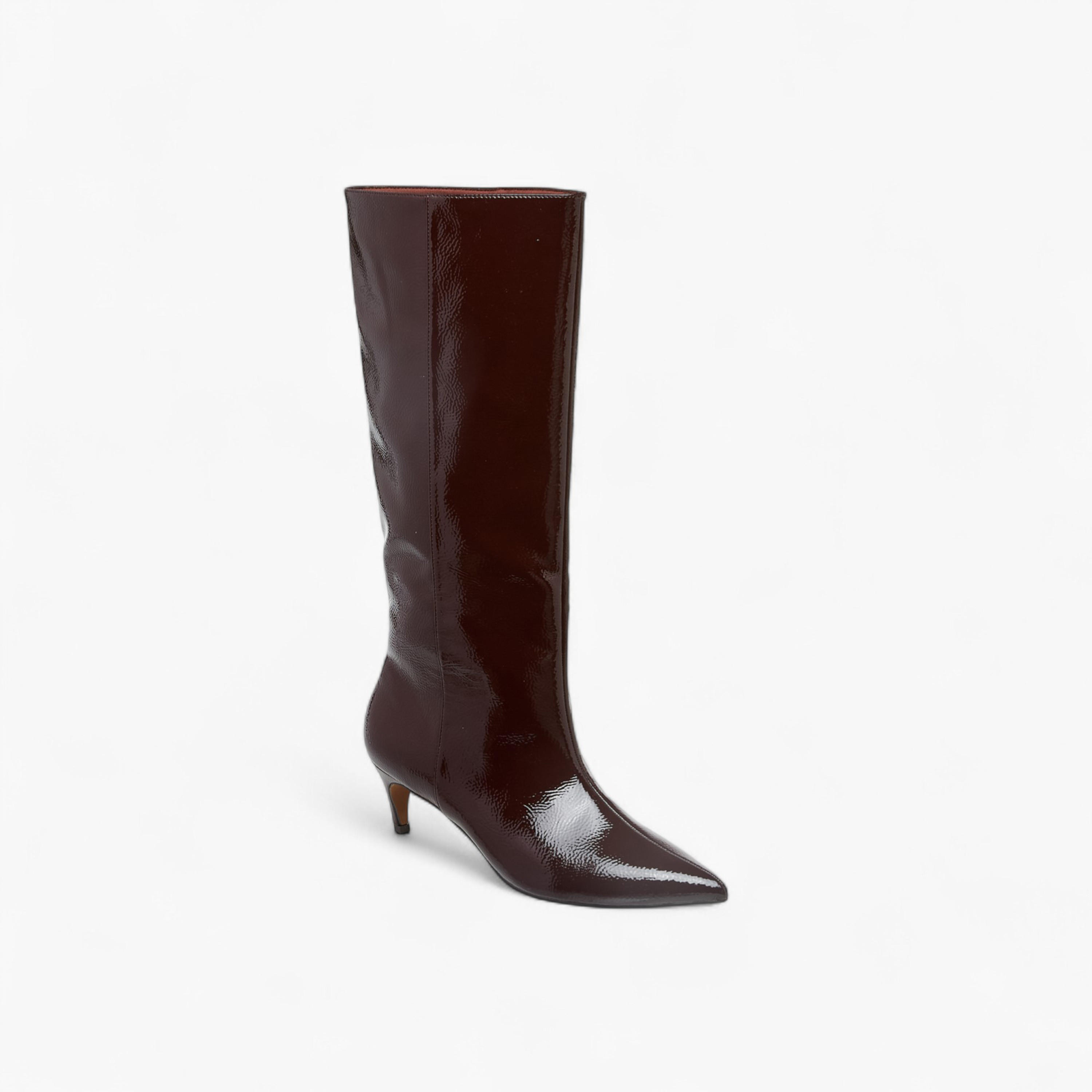 بوت سادة برقبة طويلة وسحاب إغلاق وكعب ستيليتو للنساء من سيليست-women-shoes-boots-image-2