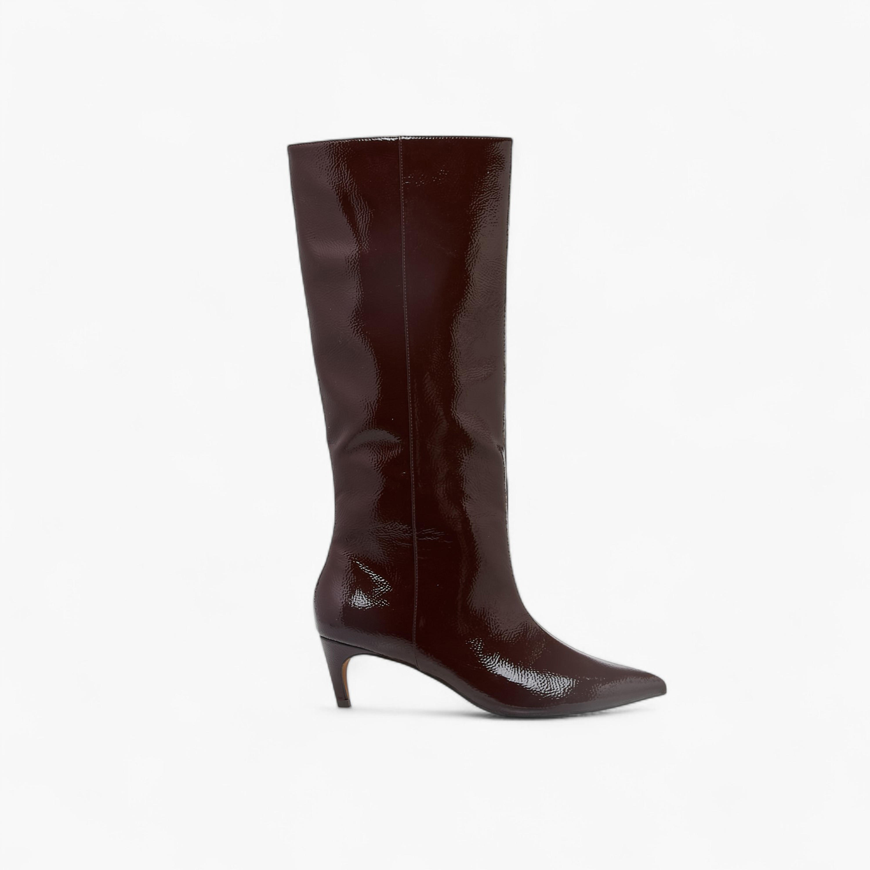 بوت سادة برقبة طويلة وسحاب إغلاق وكعب ستيليتو للنساء من سيليست-women-shoes-boots-image-3