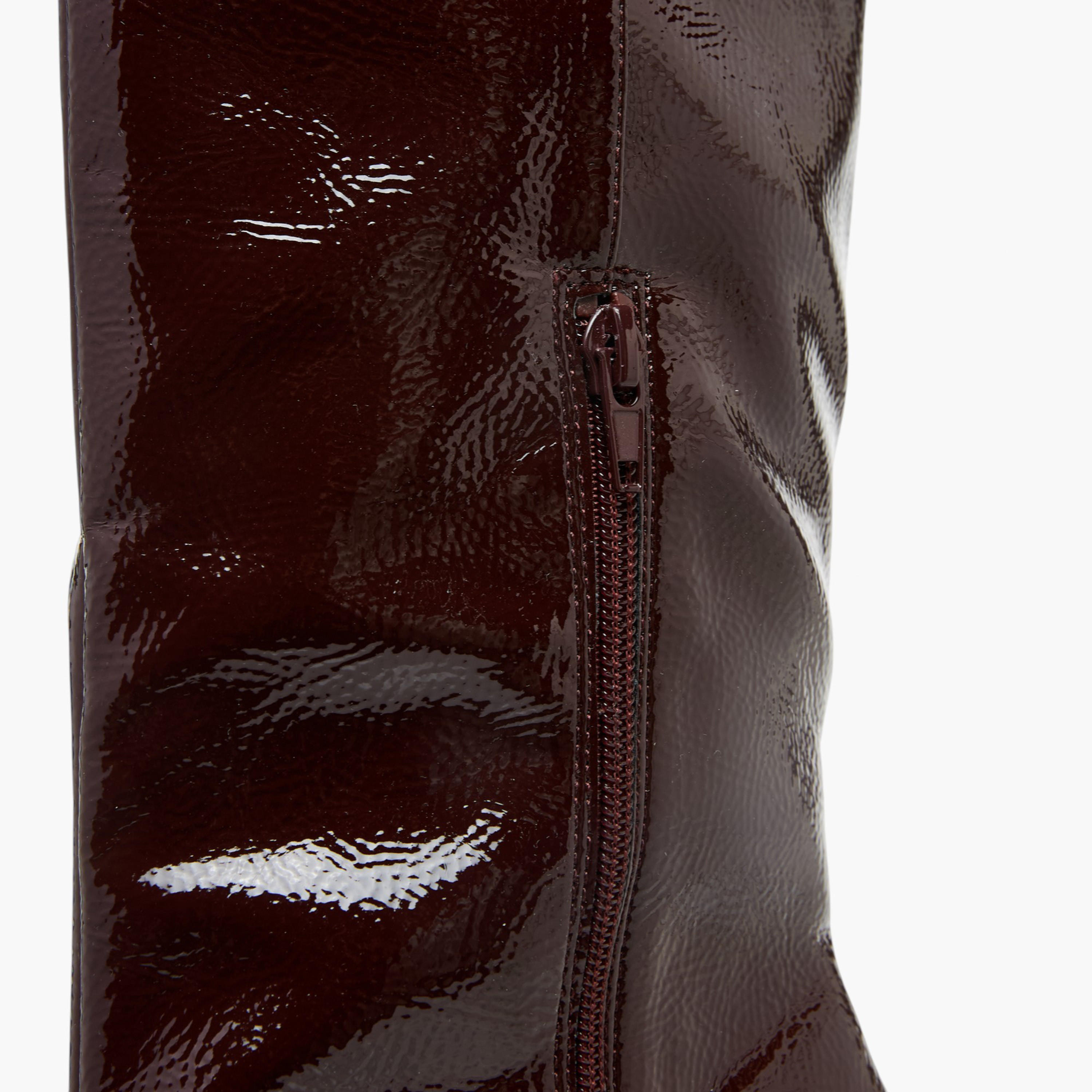 بوت سادة برقبة طويلة وسحاب إغلاق وكعب ستيليتو للنساء من سيليست-women-shoes-boots-image-4