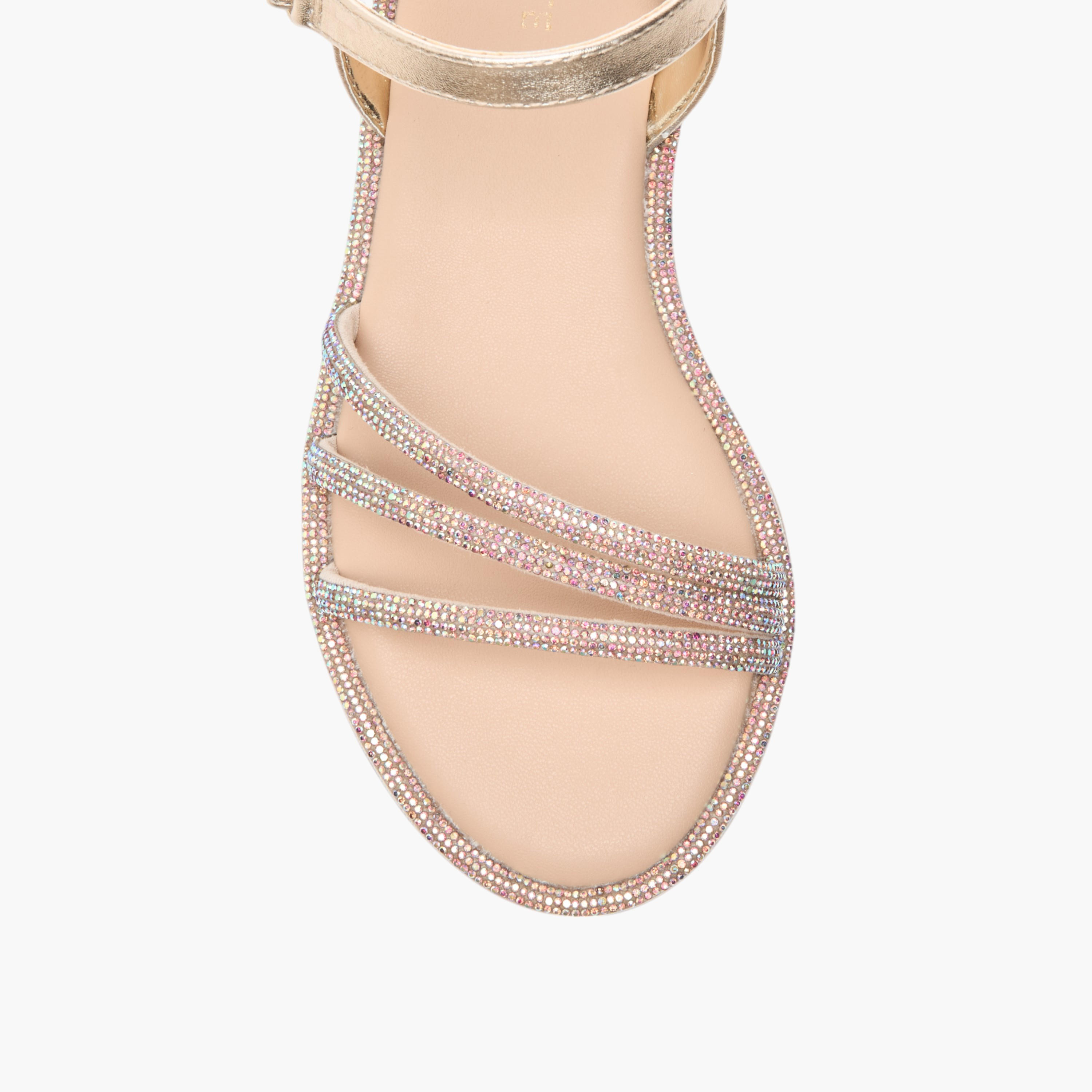 Celeste Girls' Embellished Strap Sandals with Hook and Loop Closure-girls-shoes-sandals-image-3
