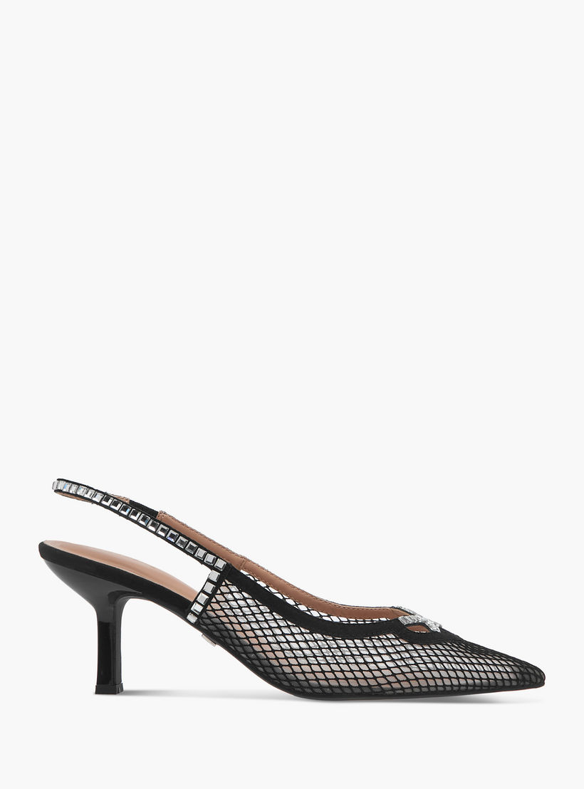 حذاء برباط خلفي مزين بكعب صغير للنساء من سيليست-women-shoes-heels-image-3