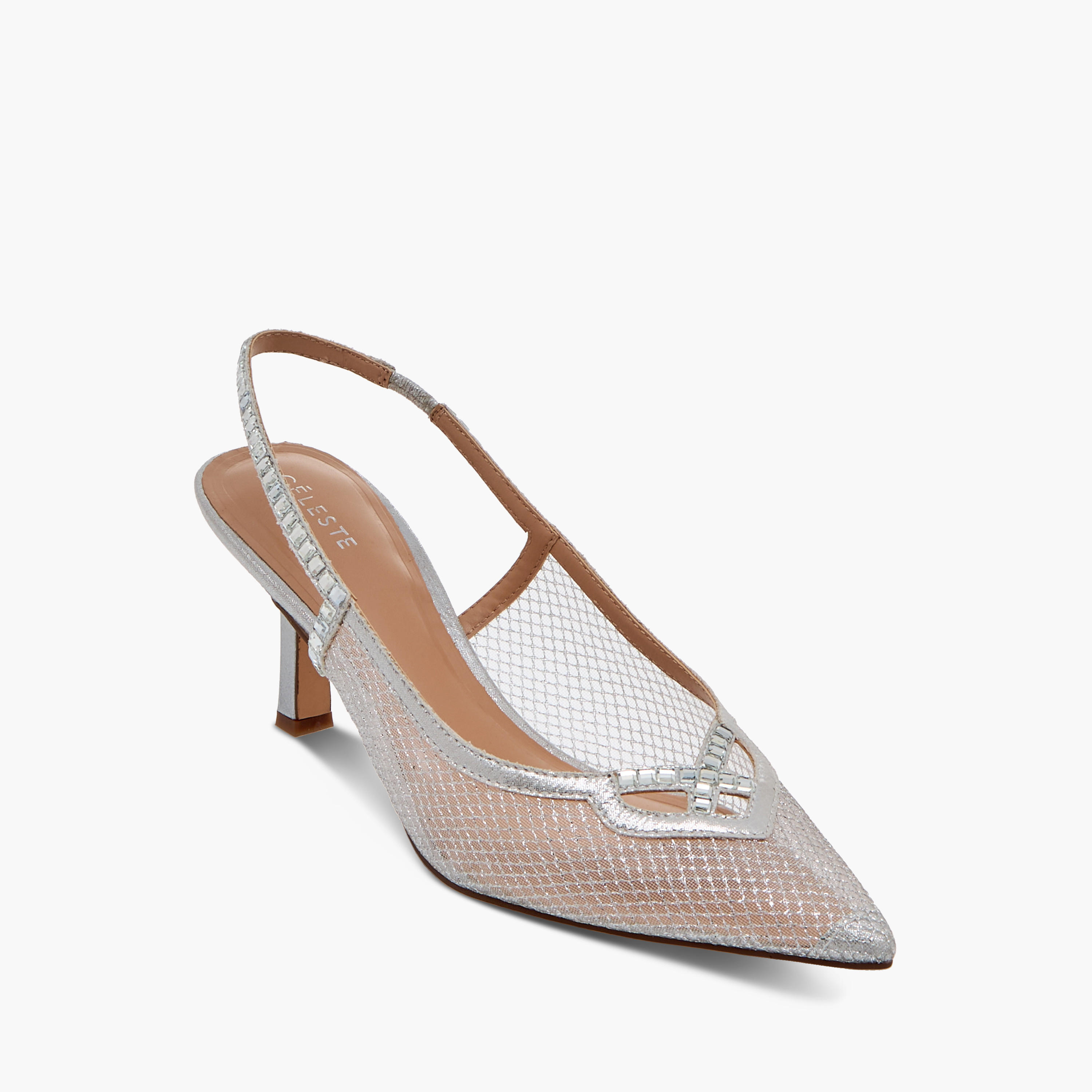 حذاء برباط خلفي مزين بكعب صغير للنساء من سيليست-women-shoes-heels-image-2