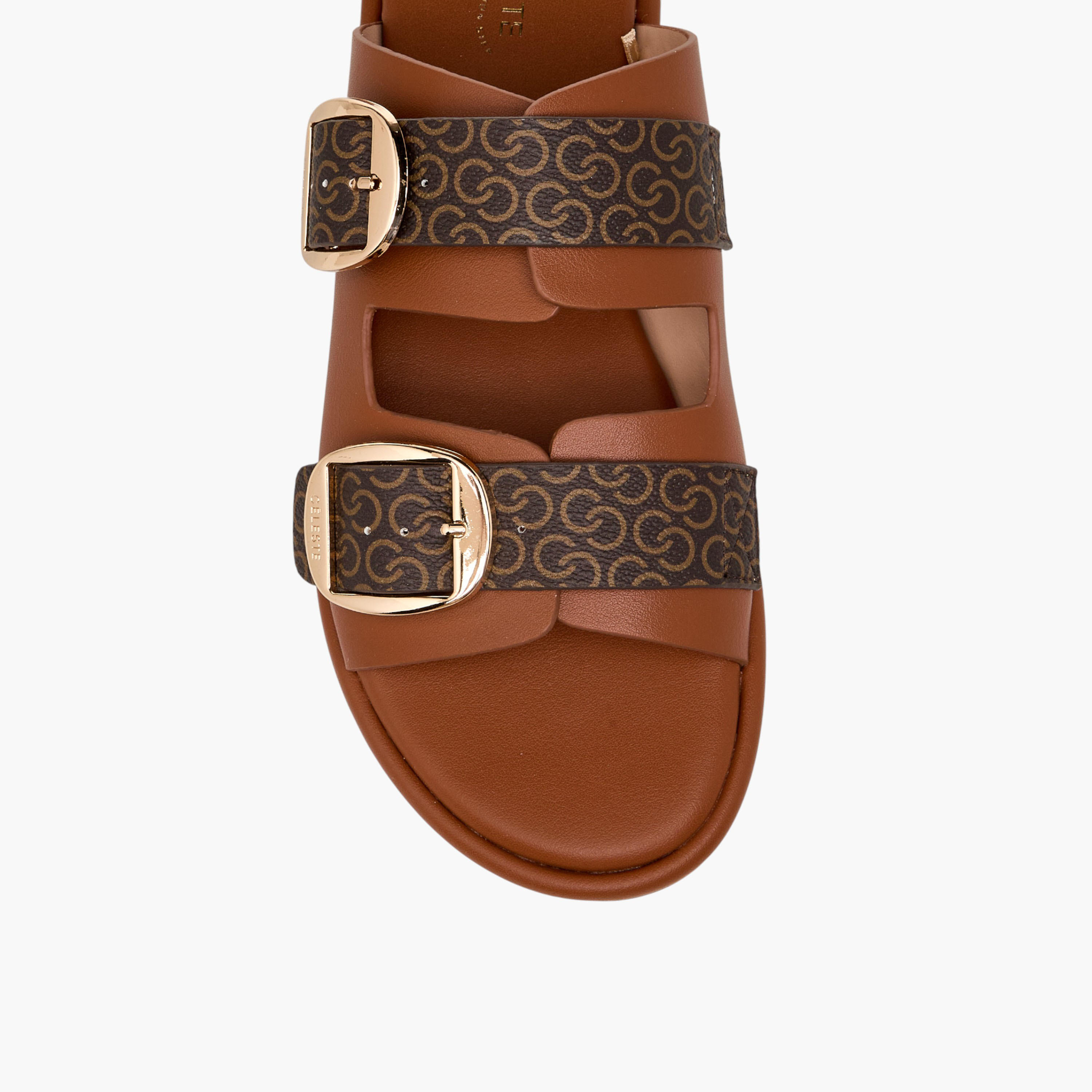 صندل بطبعات مونوجرام للنساء من سيليست-women-shoes-flats-sandals-image-4