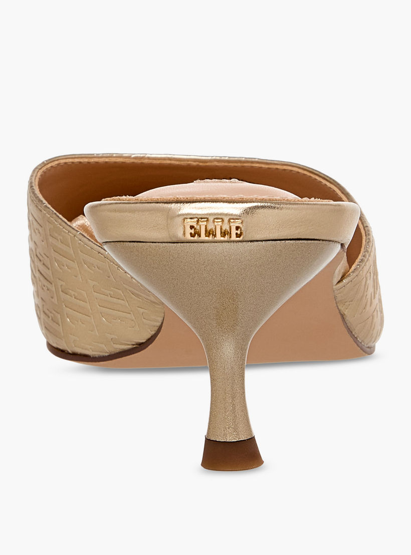 حذاء ميول بكعب صغير ونقوش مونوجرام للنساء من إيل-women-shoes-sandals-heeled-image-5