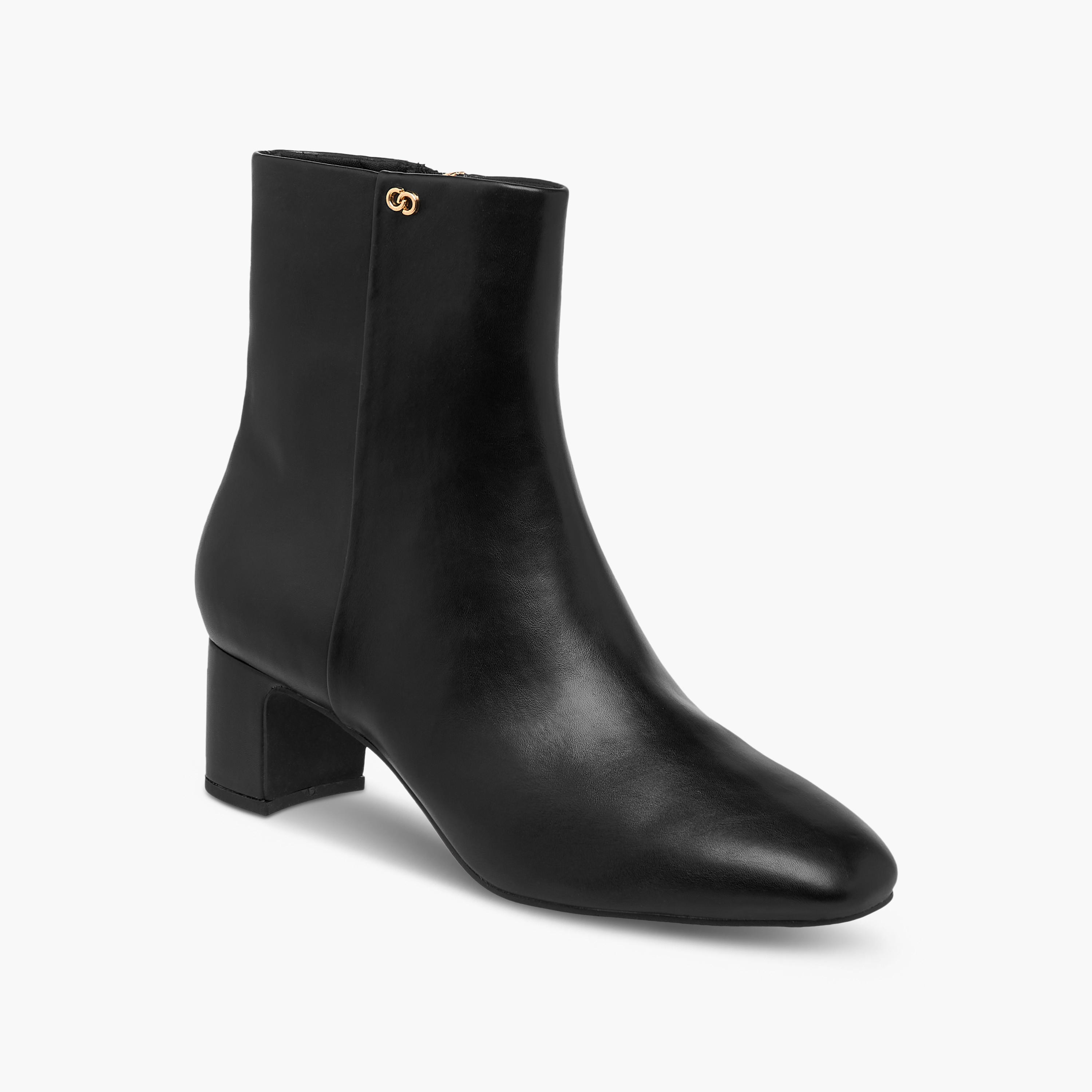 Celeste Women's Ankle Boots with Zip Closure and Block Heels-women-shoes-boots-image-2