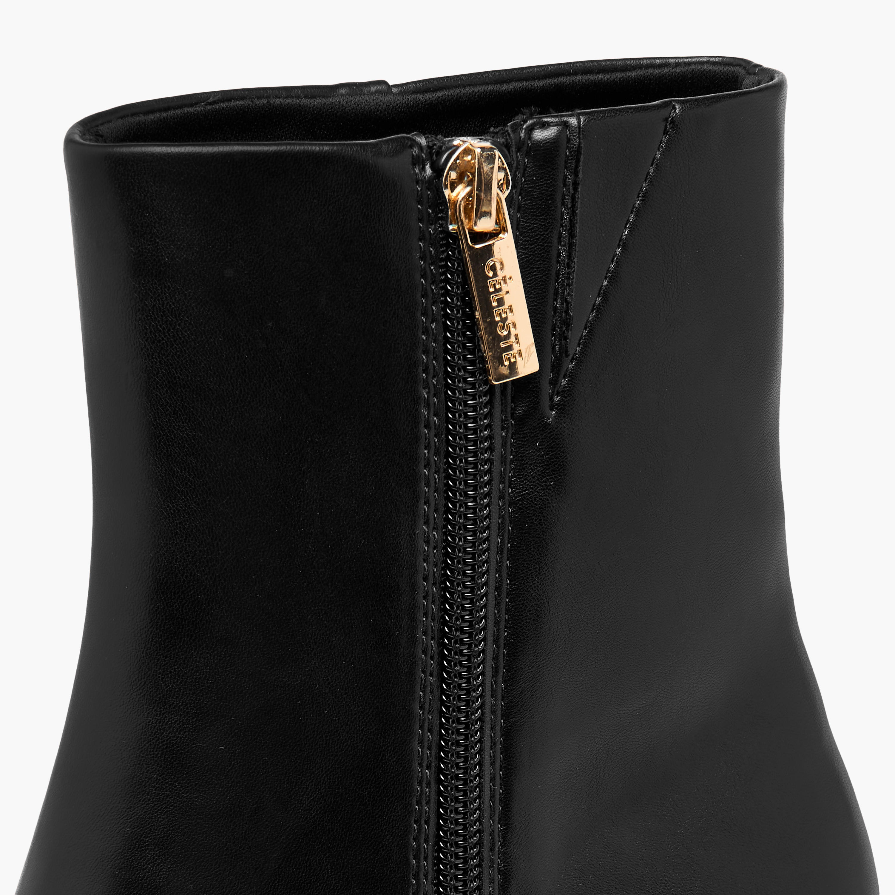 Celeste Women's Ankle Boots with Zip Closure and Block Heels-women-shoes-boots-image-5