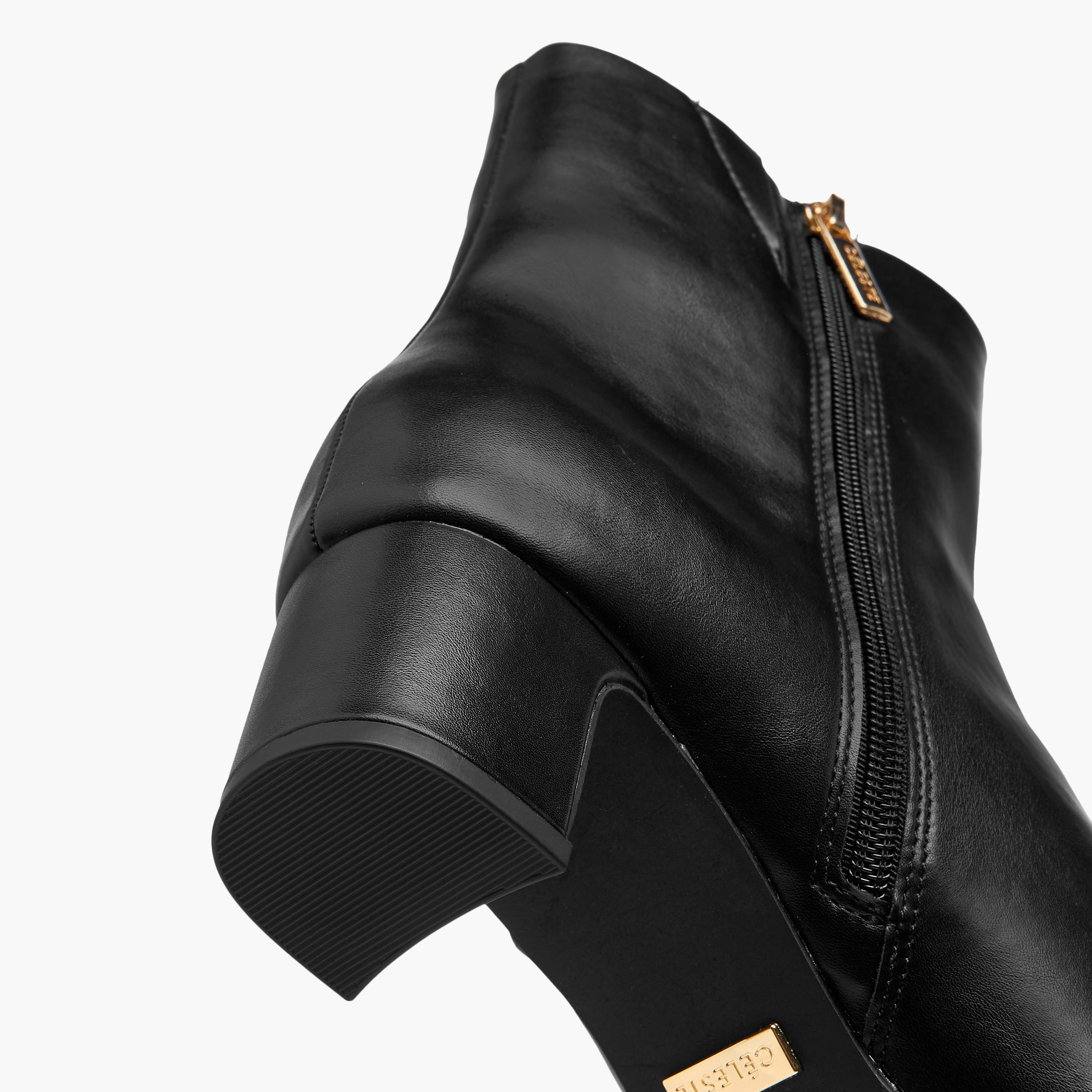 Celeste Women's Ankle Boots with Zip Closure and Block Heels-women-shoes-boots-image-6