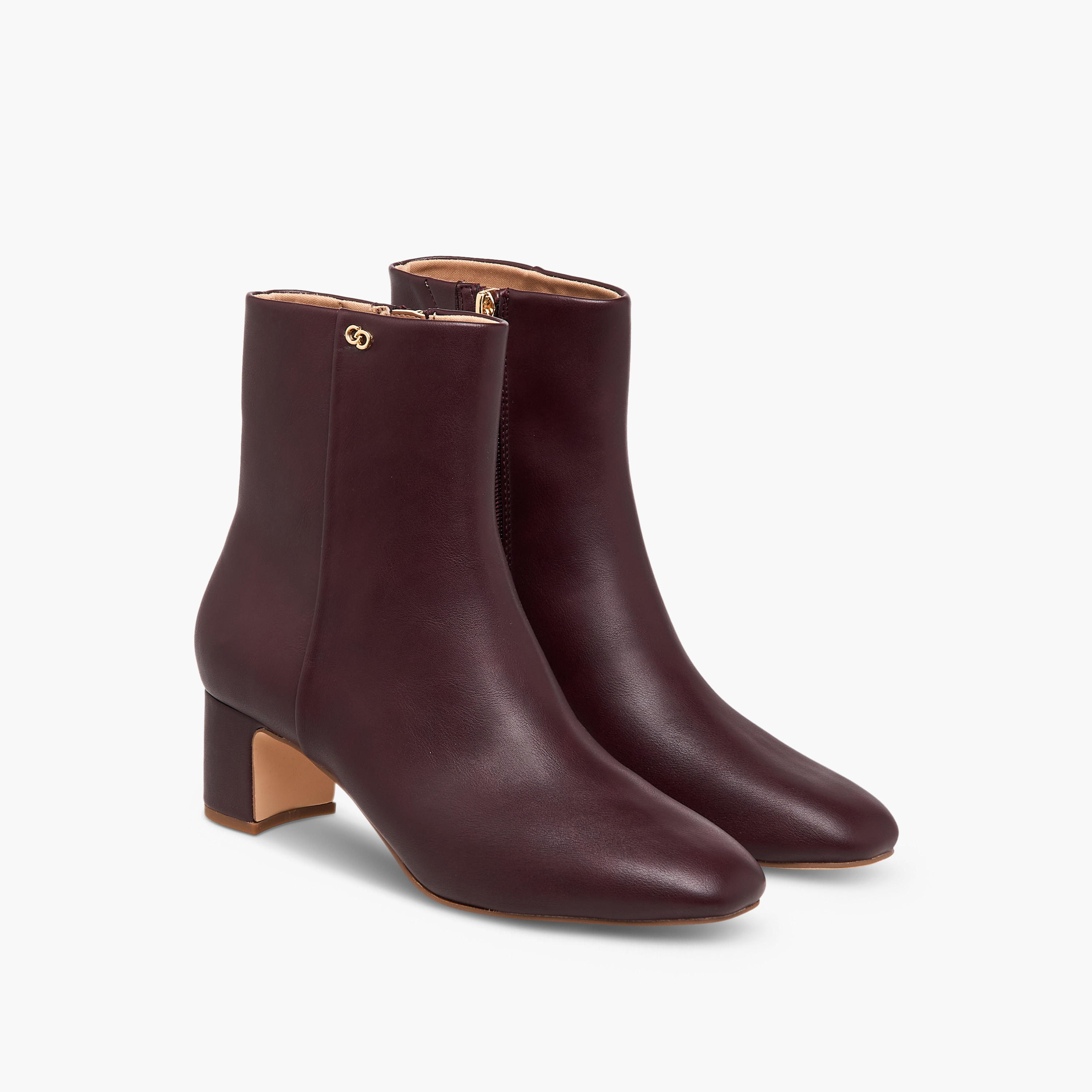 Celeste Women's Ankle Boots with Zip Closure and Block Heels-women-shoes-boots-image-1