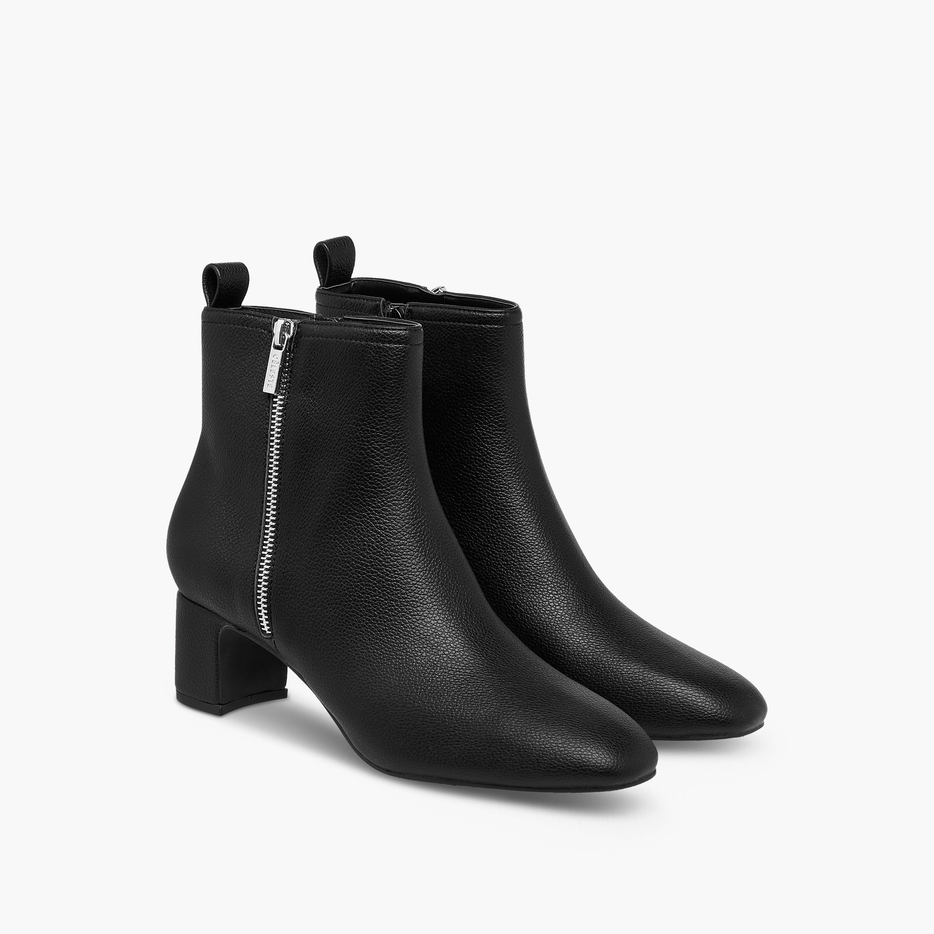 Celeste Women's Ankle Boots with Zip Closure and Pull Tab-women-shoes-boots-image-1