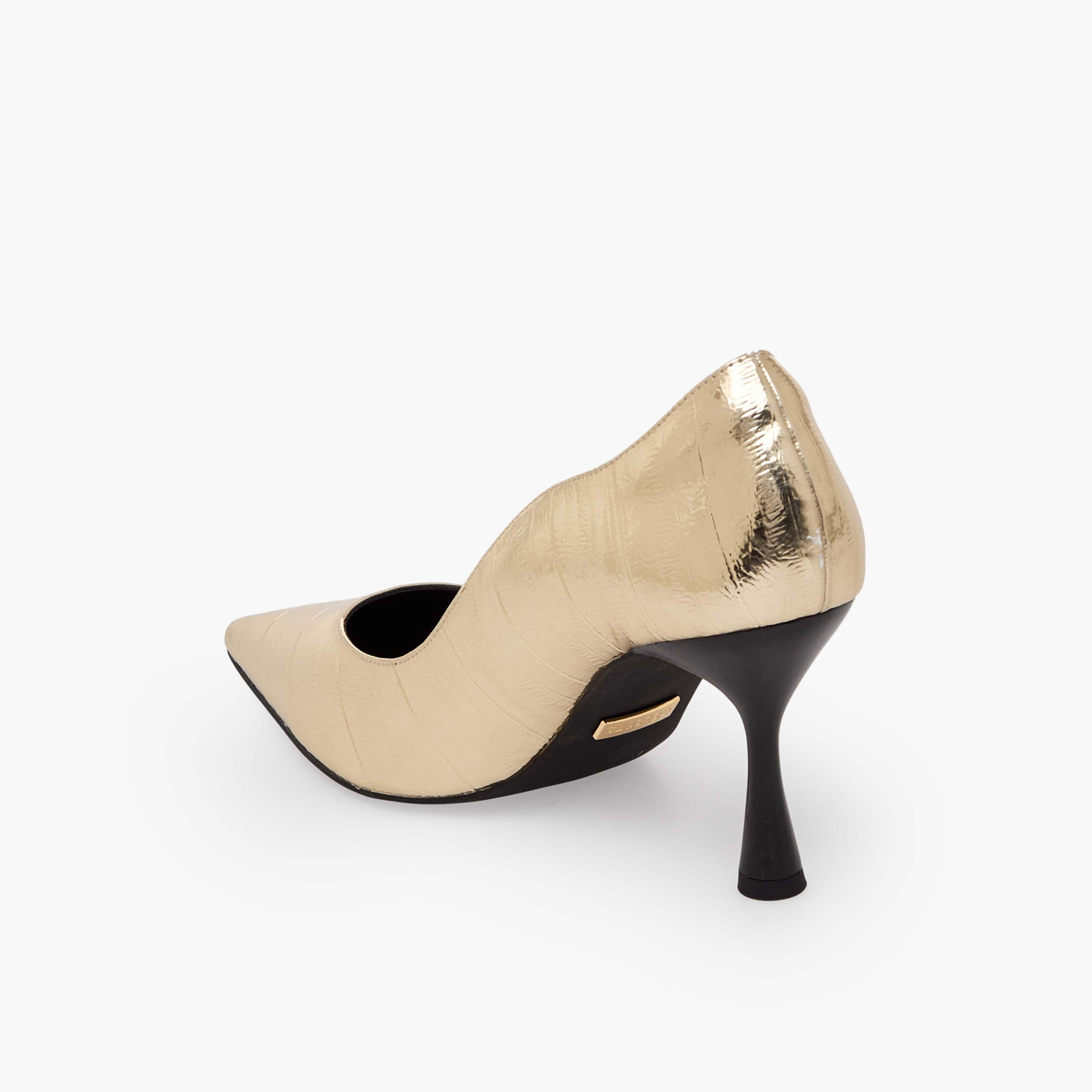 Celeste Women Textured Pointed Toe Stiletto Heel Pumps-women-shoes-sandals-heeled-image-5