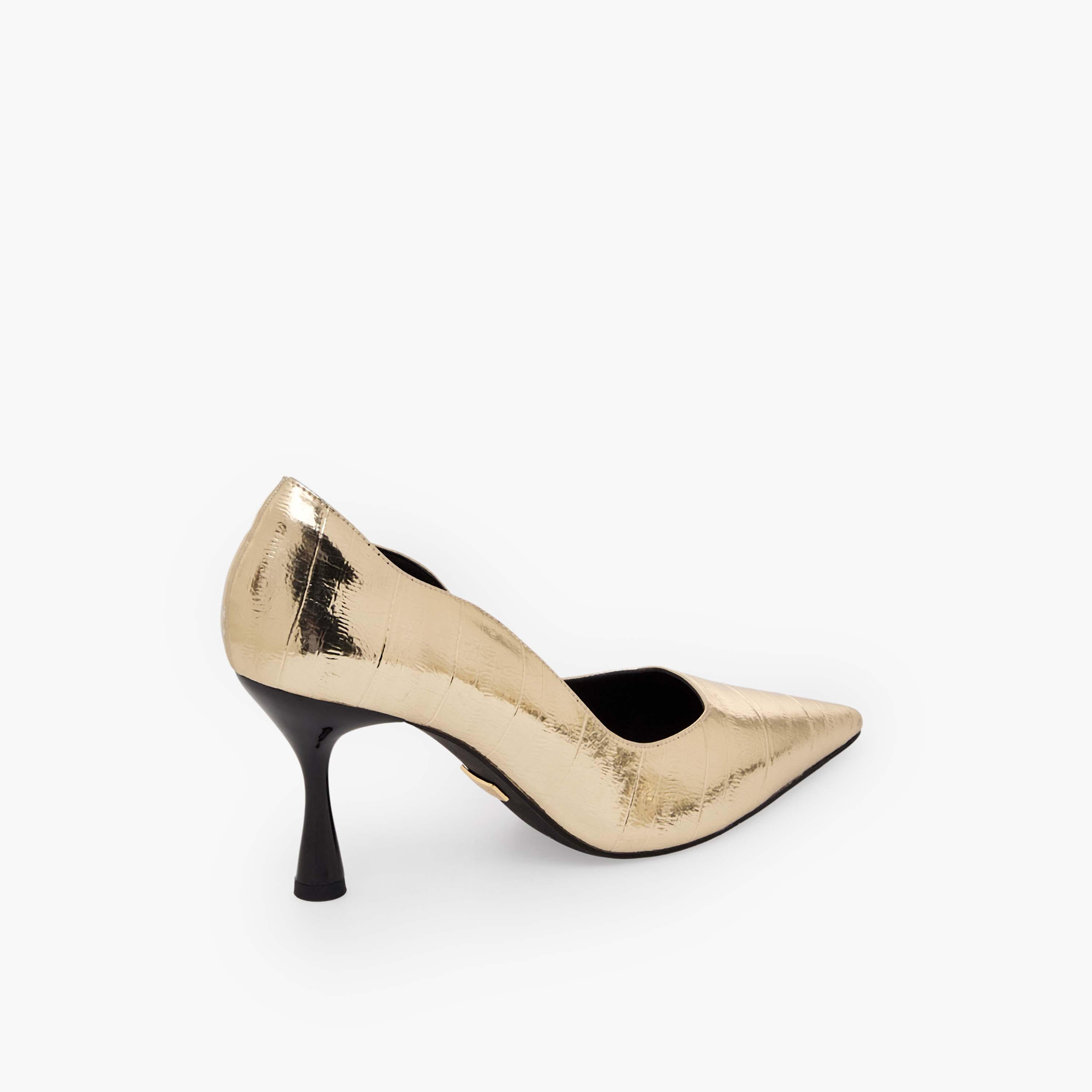 Celeste Women Textured Pointed Toe Stiletto Heel Pumps-women-shoes-sandals-heeled-image-6