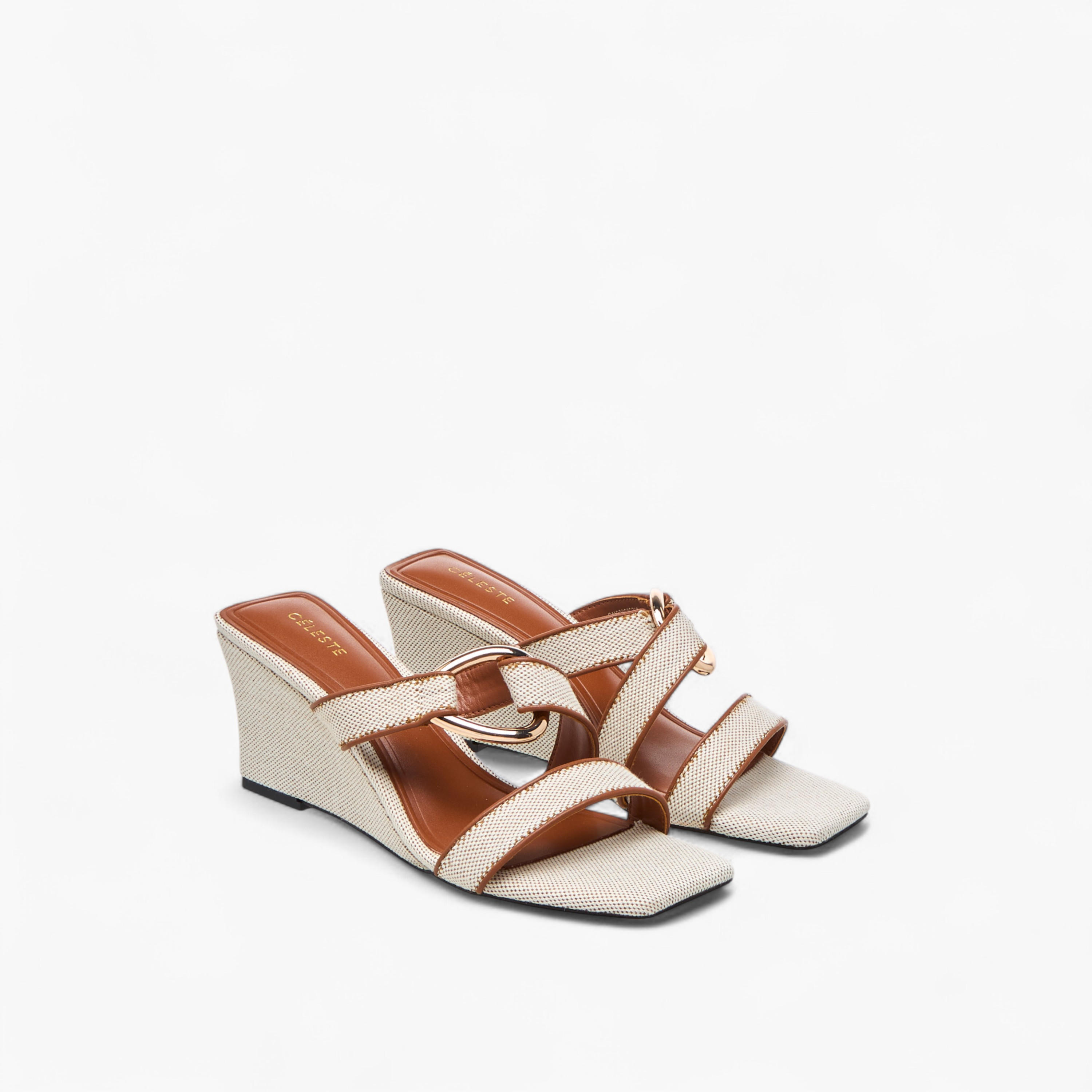 صندل بارز الملمس سهل الارتداء بكعب ويدج للنساء من سيليست-women-shoes-sandals-heeled-image-1
